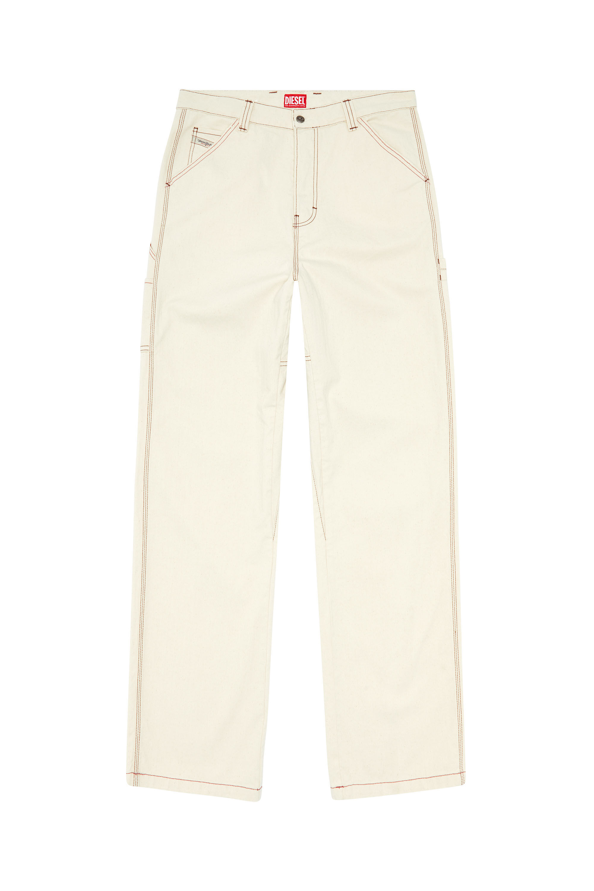 Diesel - Uomo Straight Jeans D-Livery 0GRDQ, Bianco - Image 2