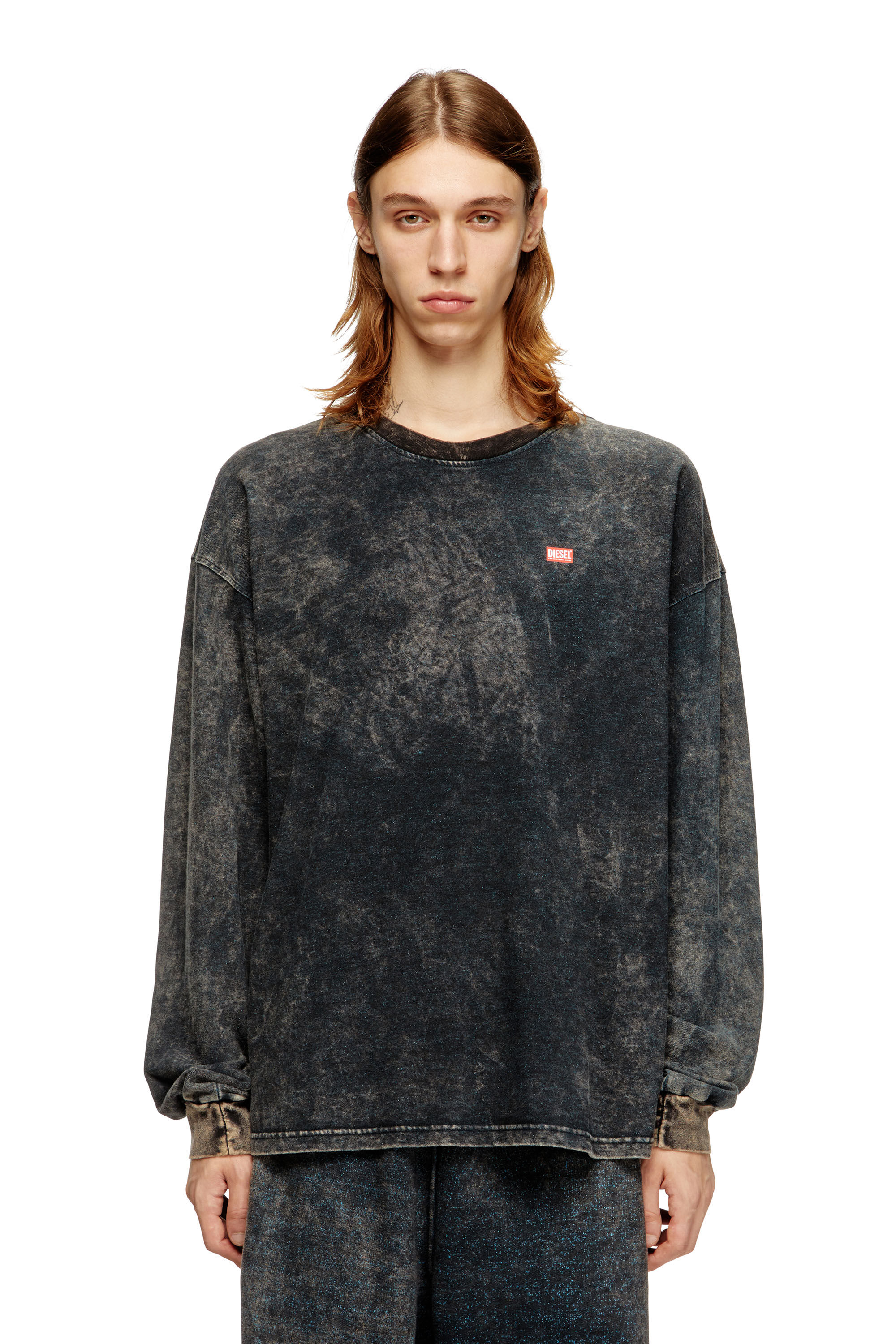 Diesel - T-BOXT-LS-T3, Herren Langarmshirt aus Baumwolle in Schwarz - 3