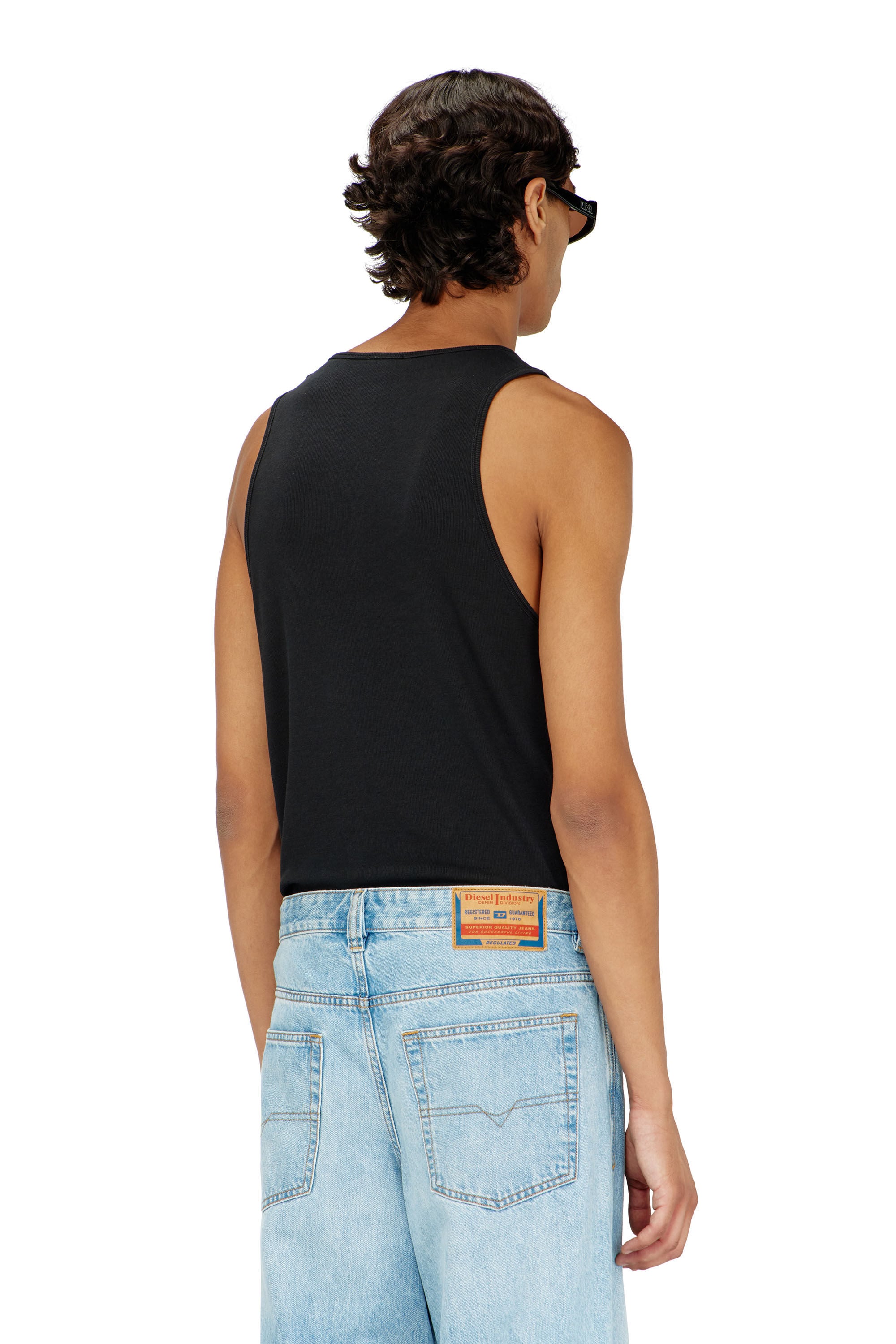 Diesel - T-LIFTY-IOD, Canotta in cotone con logo Uomo in Nero - 4