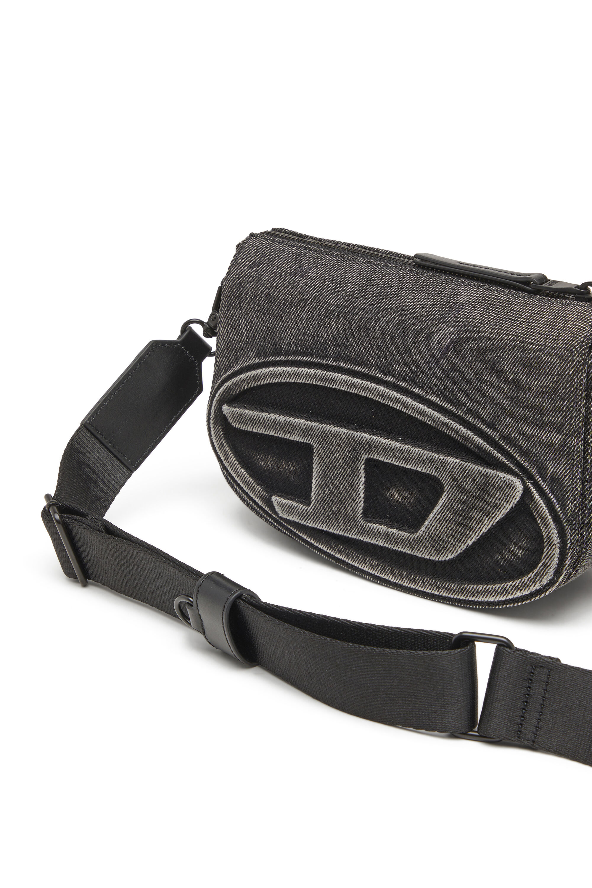 Diesel - 1DR CAMERA BAG, 1DR-Camera bag in washed denim Unisex in Grigio - 5