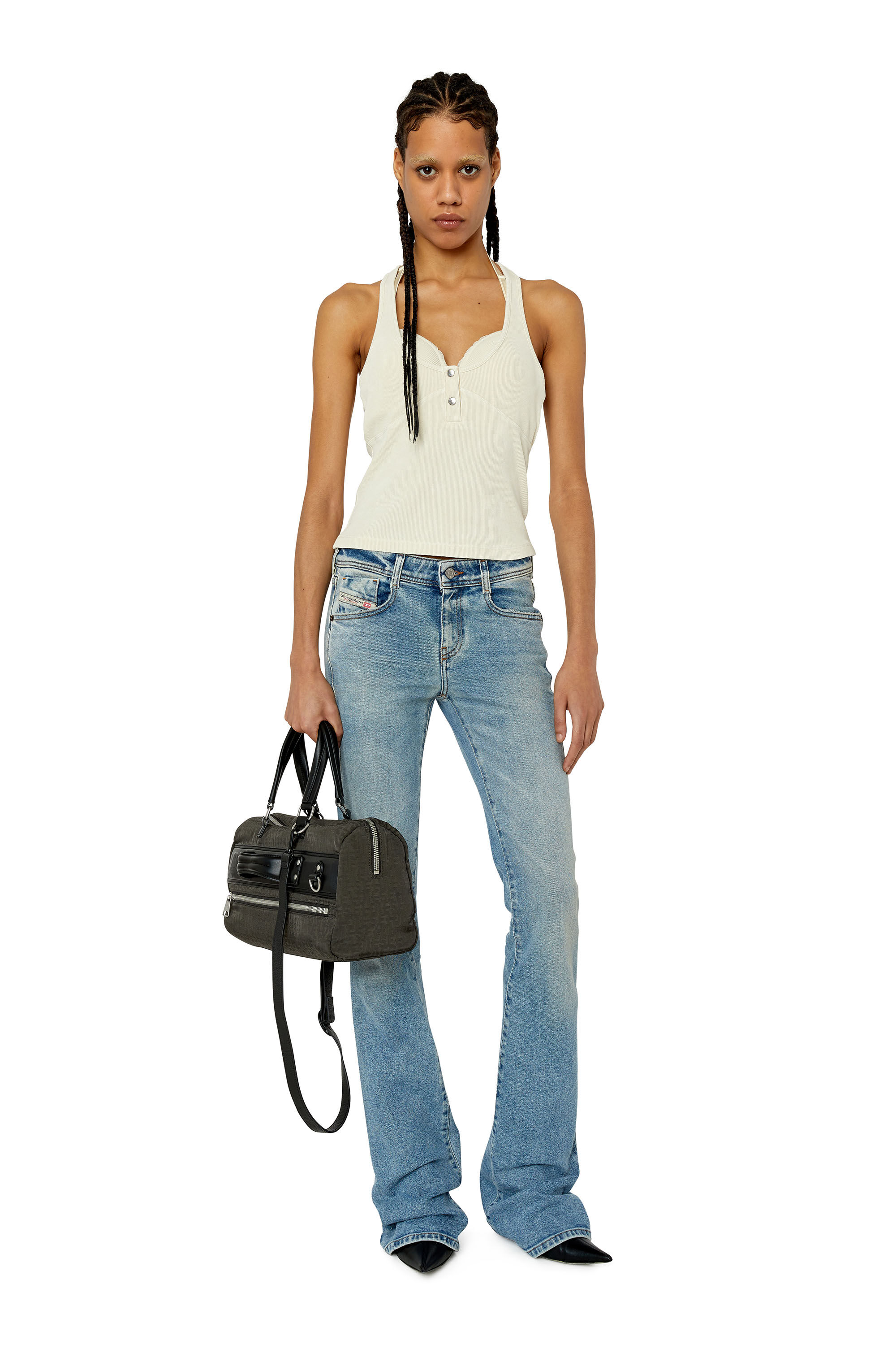 Diesel - 1969 D-Ebbey 09E86 Bootcut and Flare Jeans, Blu Chiaro - Image 1