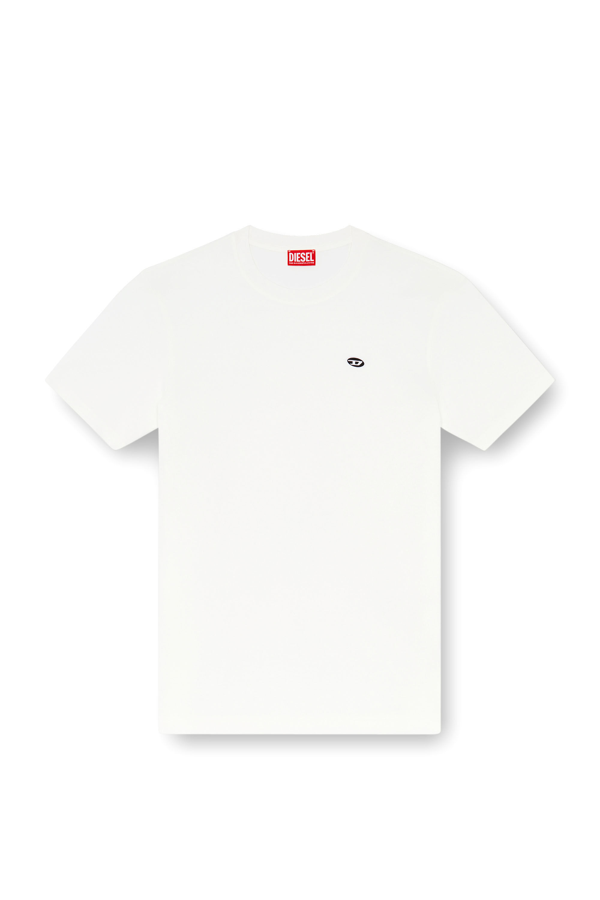 Diesel - T-ADJUST-DOVAL-PJ, Homme T-shirt avec empiècement oval D in Blanc - Image 2
