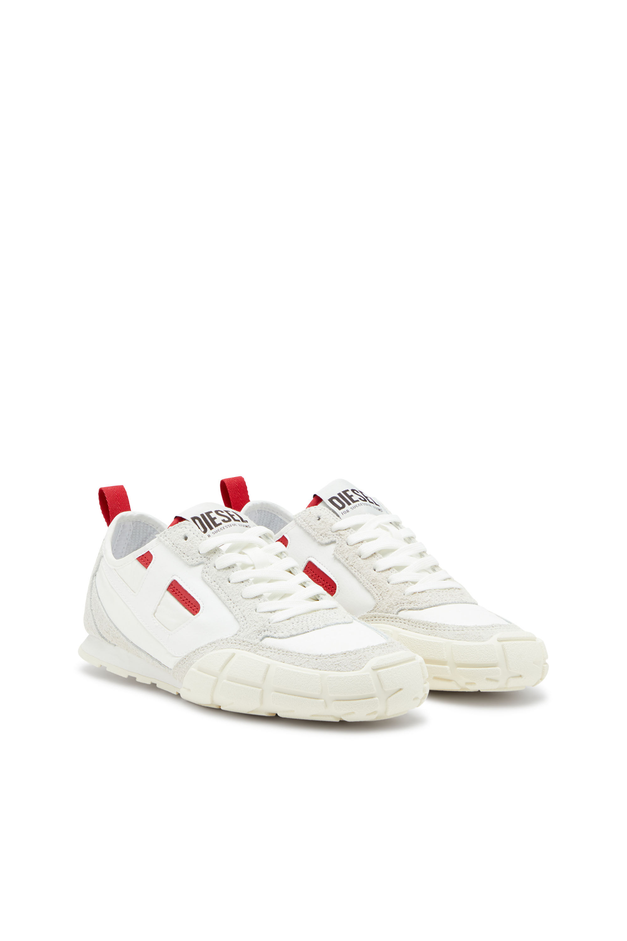 Diesel - S-PAGODHA LOW W, Sneakers en cuir, suède et tissu indéchirable Femme in ToBeDefined - 2