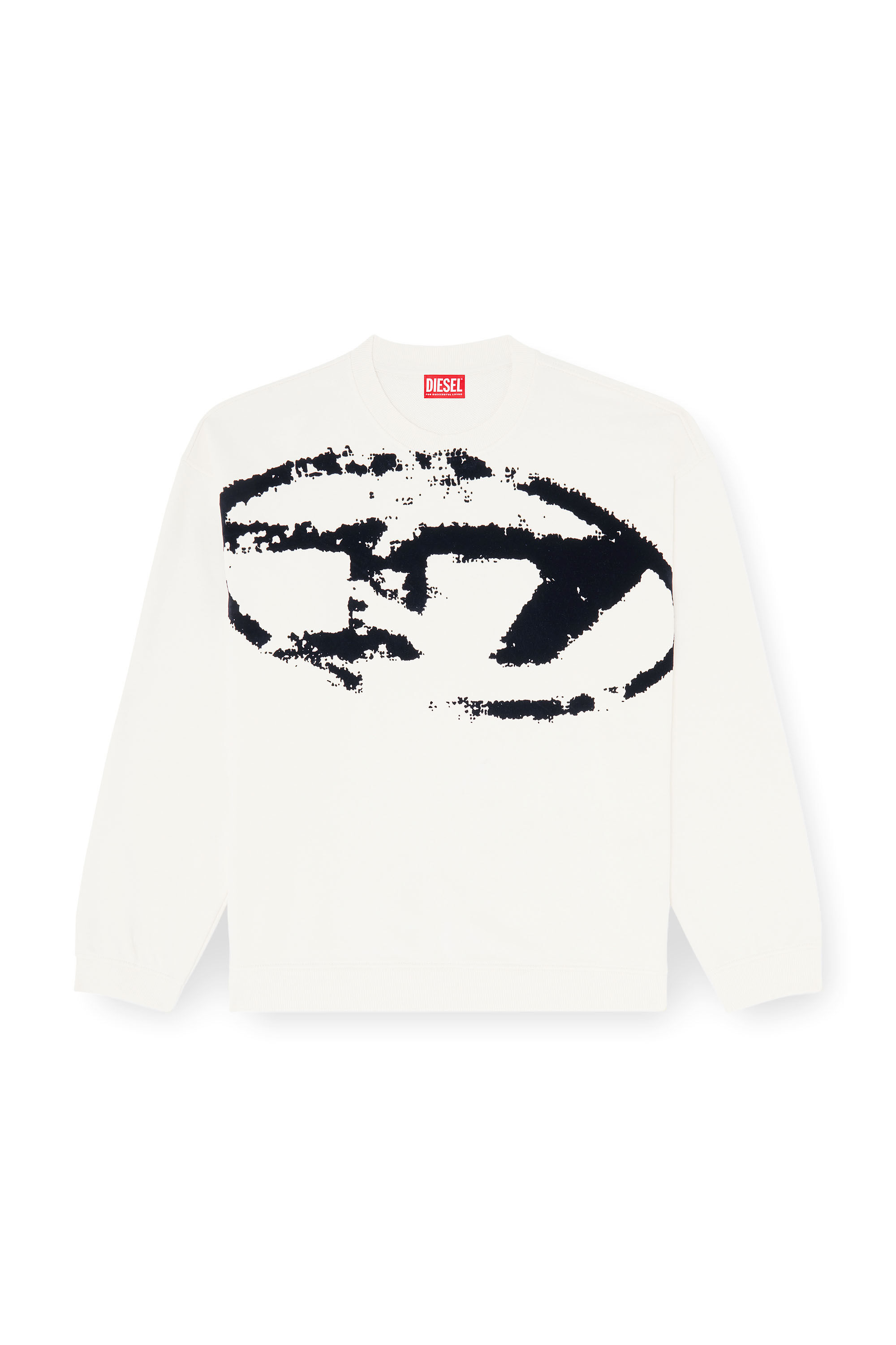 Diesel - S-BOXT-N5, Sweat-shirt en coton avec D ovale floqu&eacute; Homme in Polychrome - 2