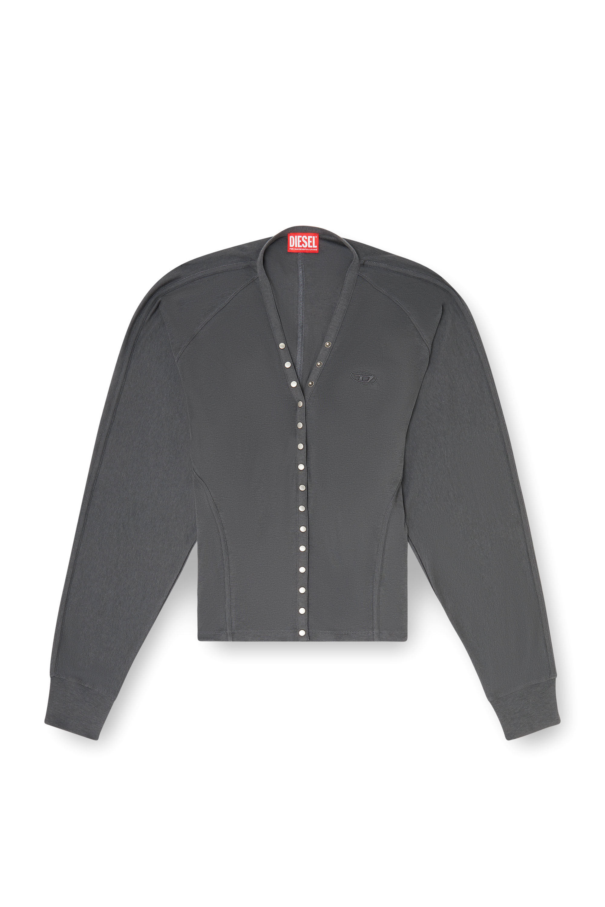Diesel - T-ISERINA, Cardigan in misto Tencel con maniche a pipistrello Donna in ToBeDefined - 2