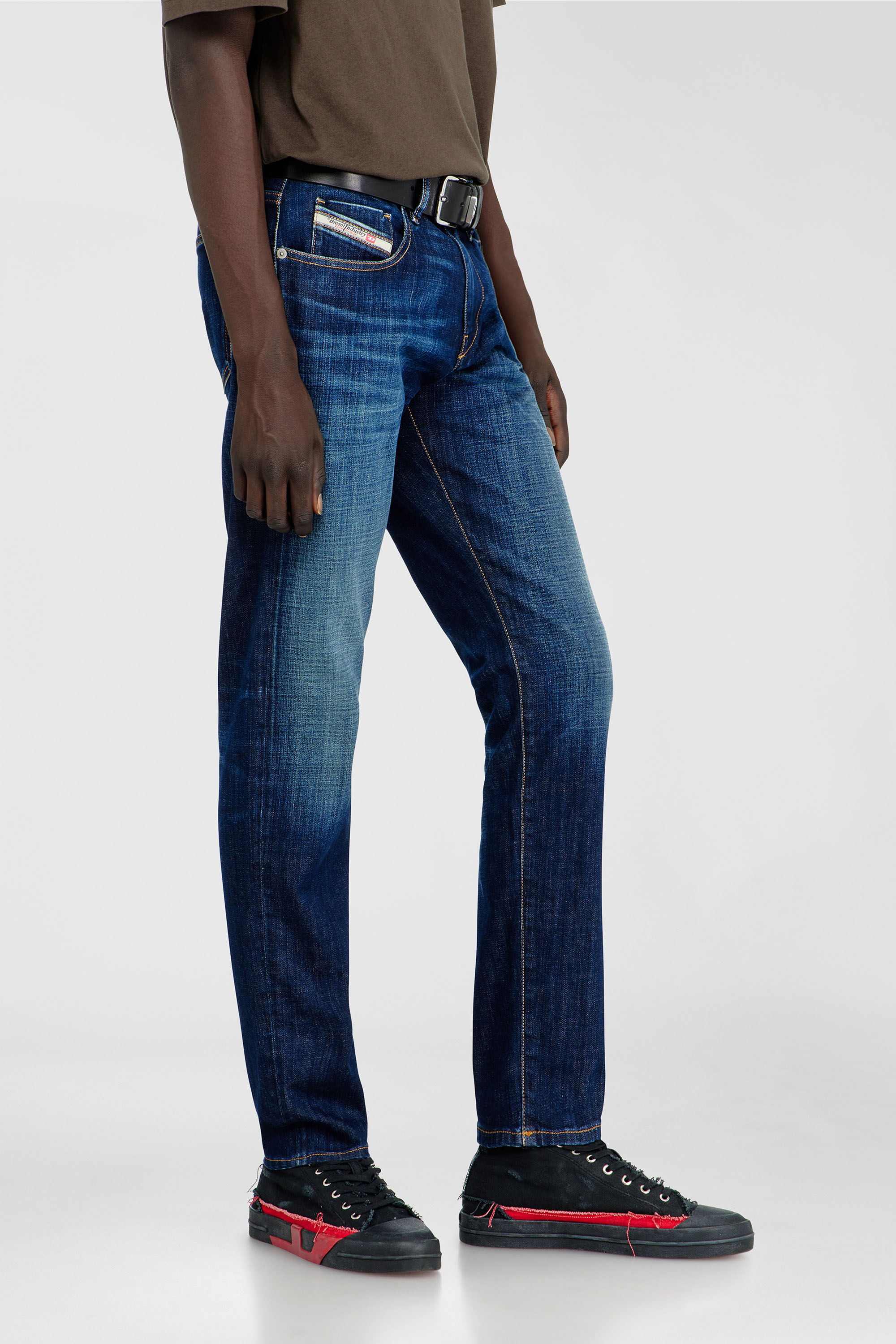 Diesel - Slim Jeans 2019 D-Strukt 09L61 Homme, Bleu moyen - Image 7