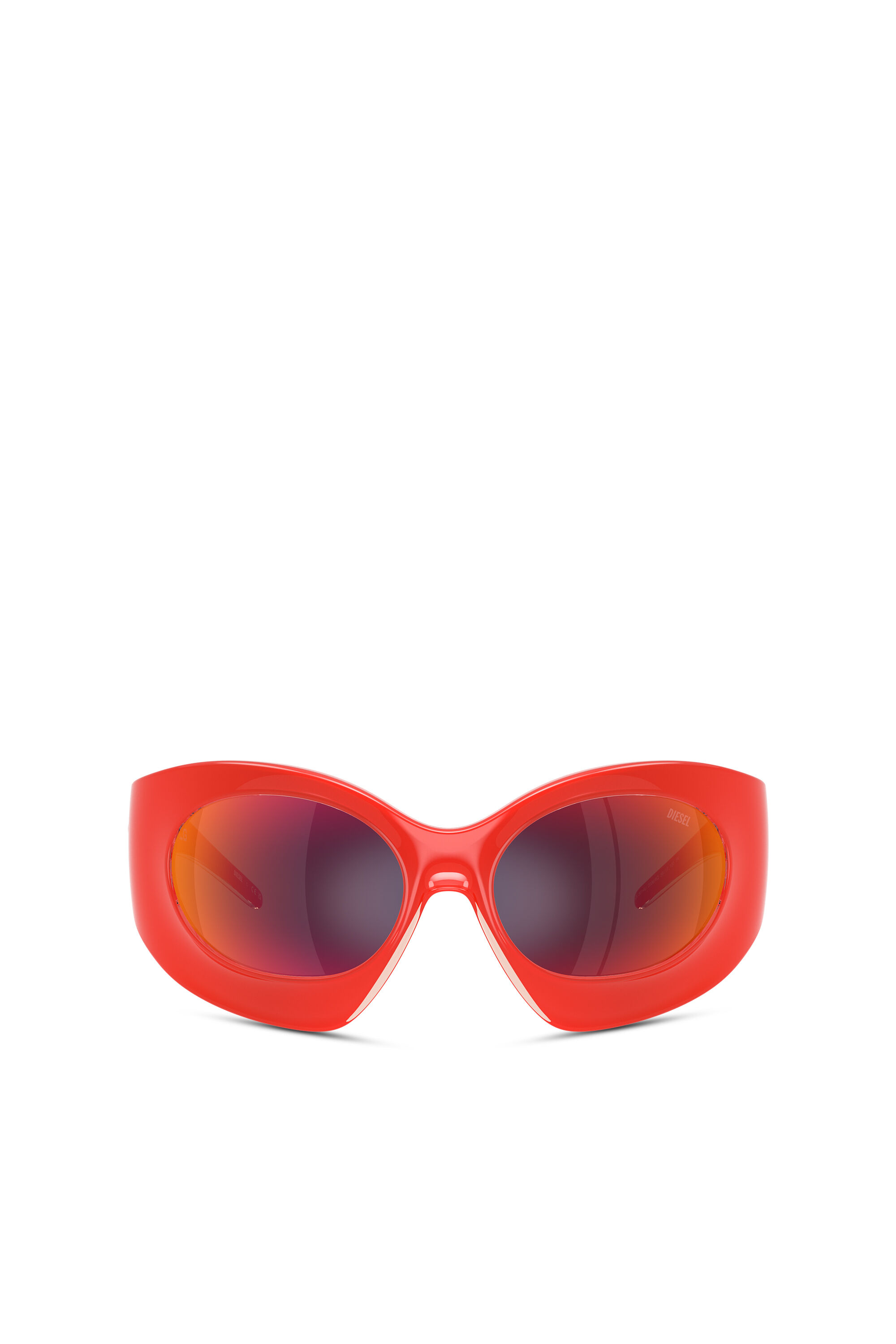 Diesel - 0DL3014U KAROLG, Unisex Sonnenbrille mit Wickelform in Orange - 1