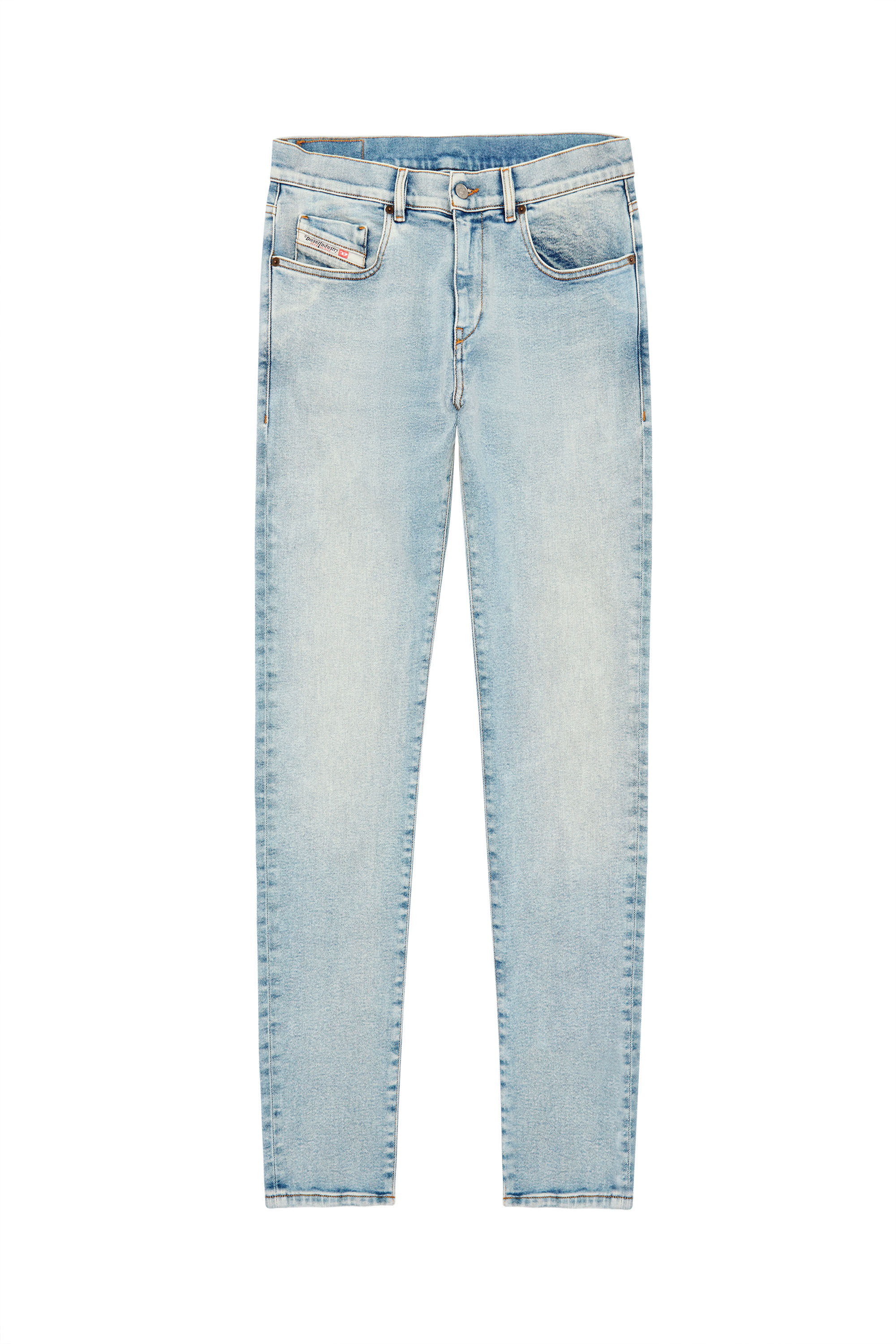 Diesel - 2019 D-STRUKT 09C08 Slim Jeans, Bleu Clair - Image 2