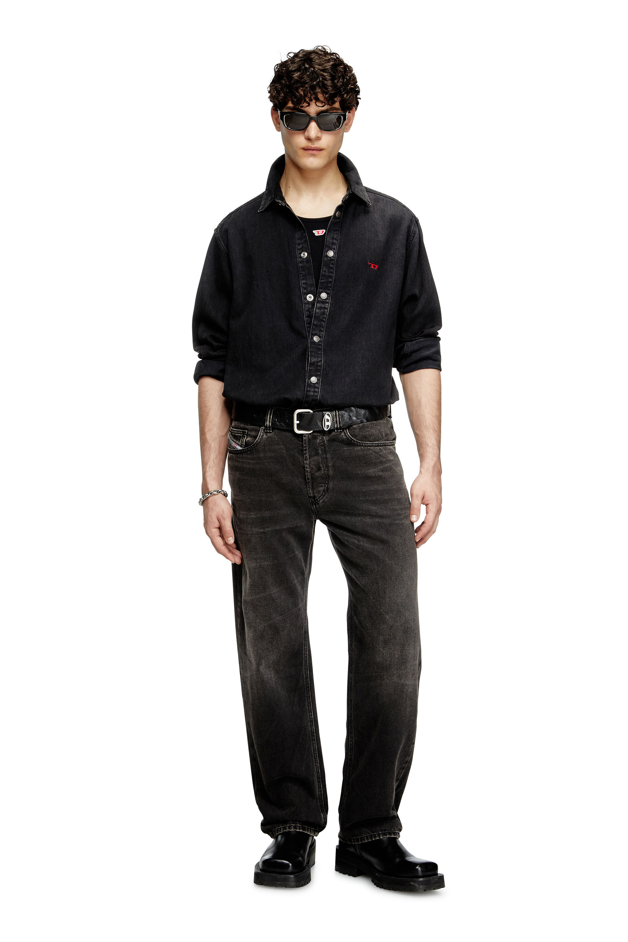 Diesel - T-LIFTY-D, Canotta con mini logo D applicato Uomo in Nero - 1