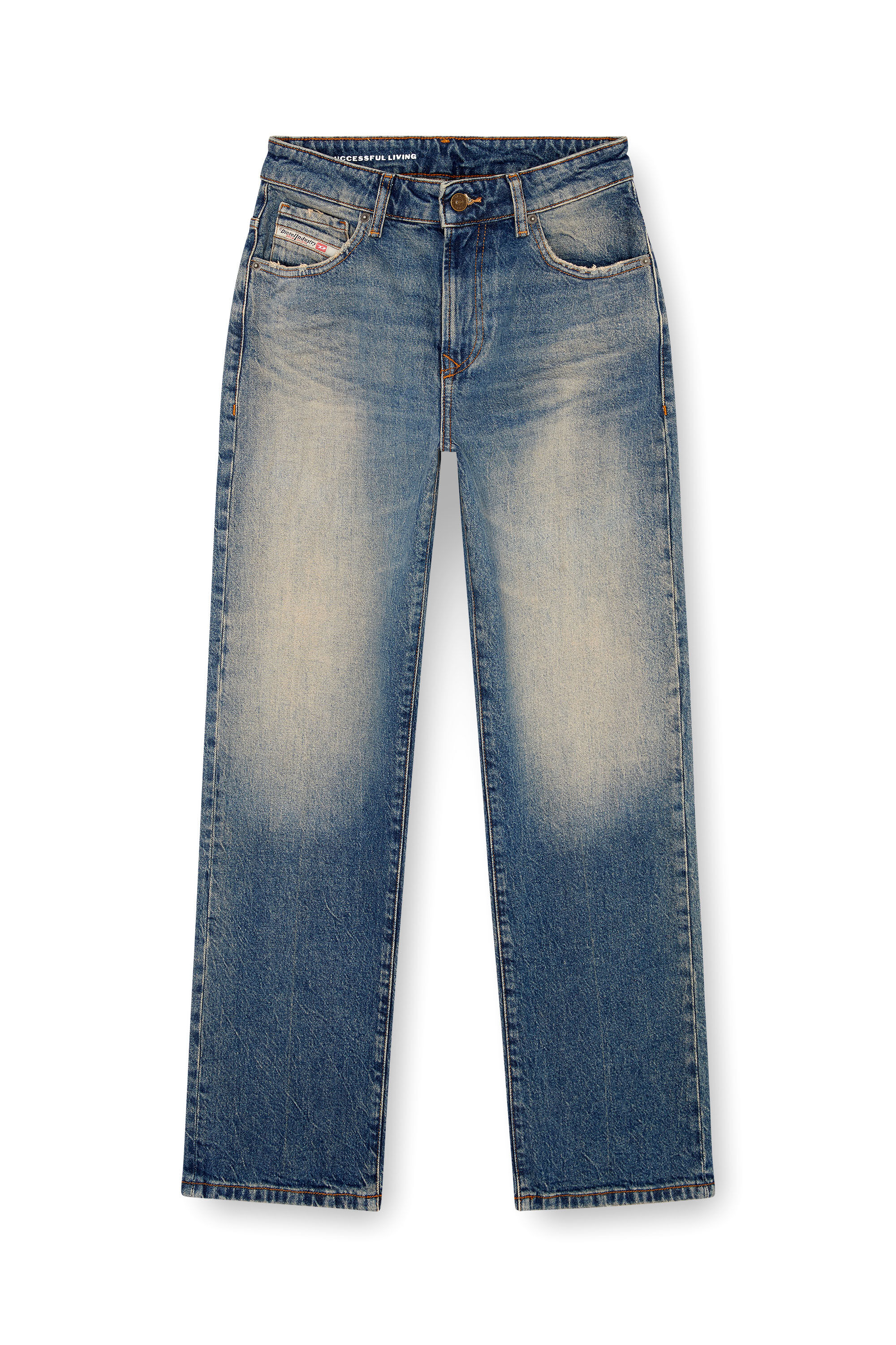 Diesel - Donna Straight Jeans 1999 D-Reggy 0GRDH, Blu medio - Image 2