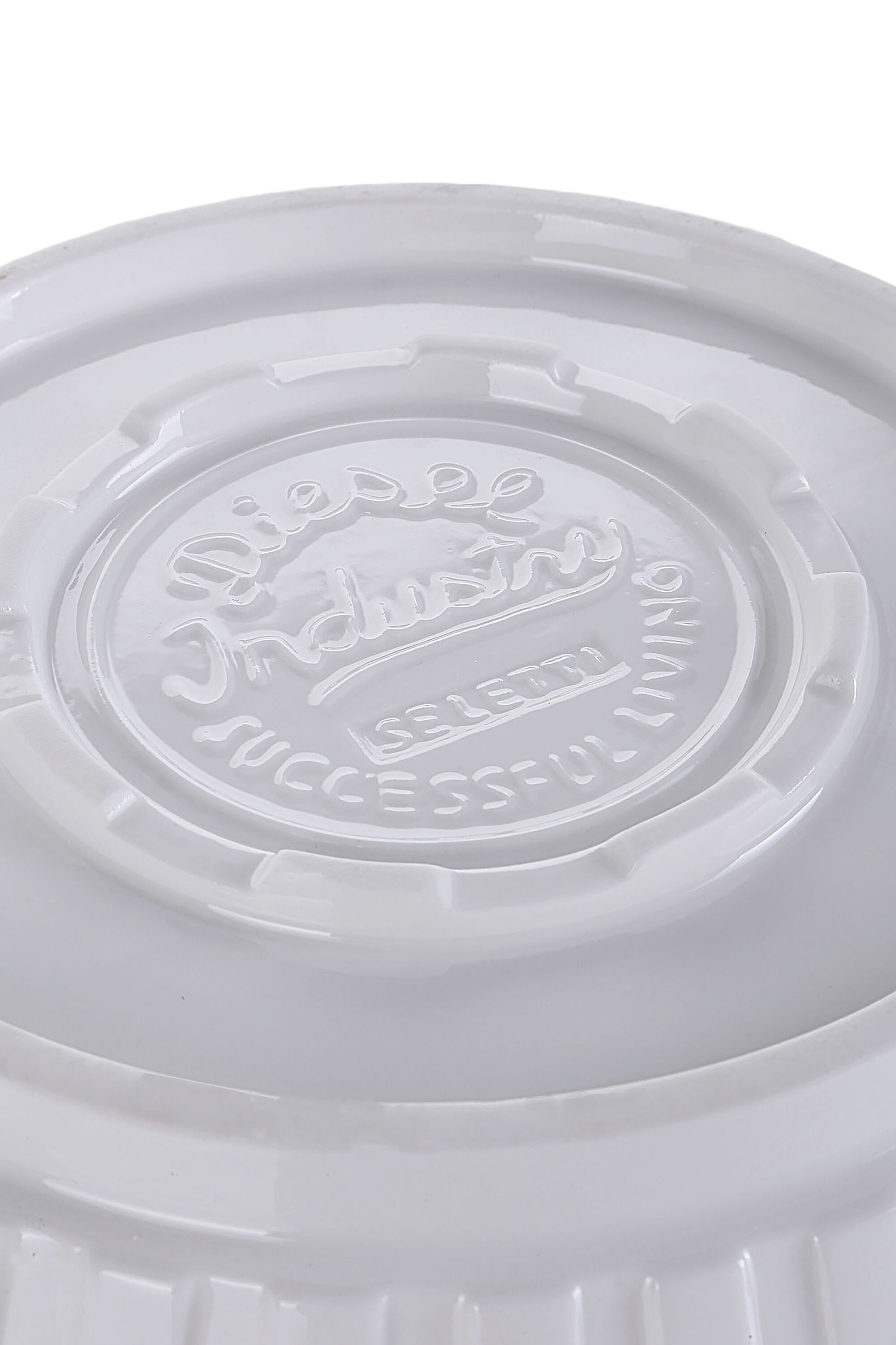 Diesel - 10916 MACHINE COLLEC, Unisex Große Salatschüssel aus Porzellan in Weiß - 3