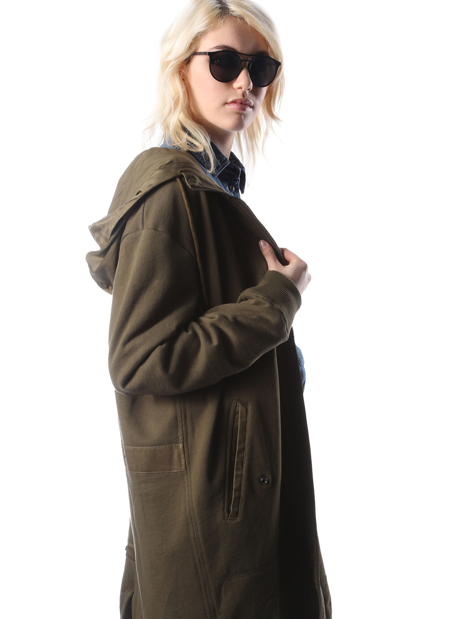 Diesel - DM0195, Unisex Leichte Sonnenbrille mit doppeltem Steg in Opakes Schwarz - 6