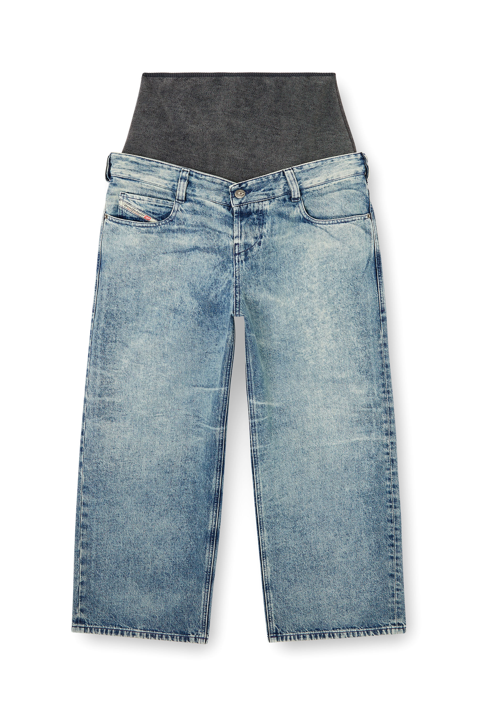 Diesel - Relaxed Jeans D-Eni 09N97 Uomo, Blu medio - Image 2