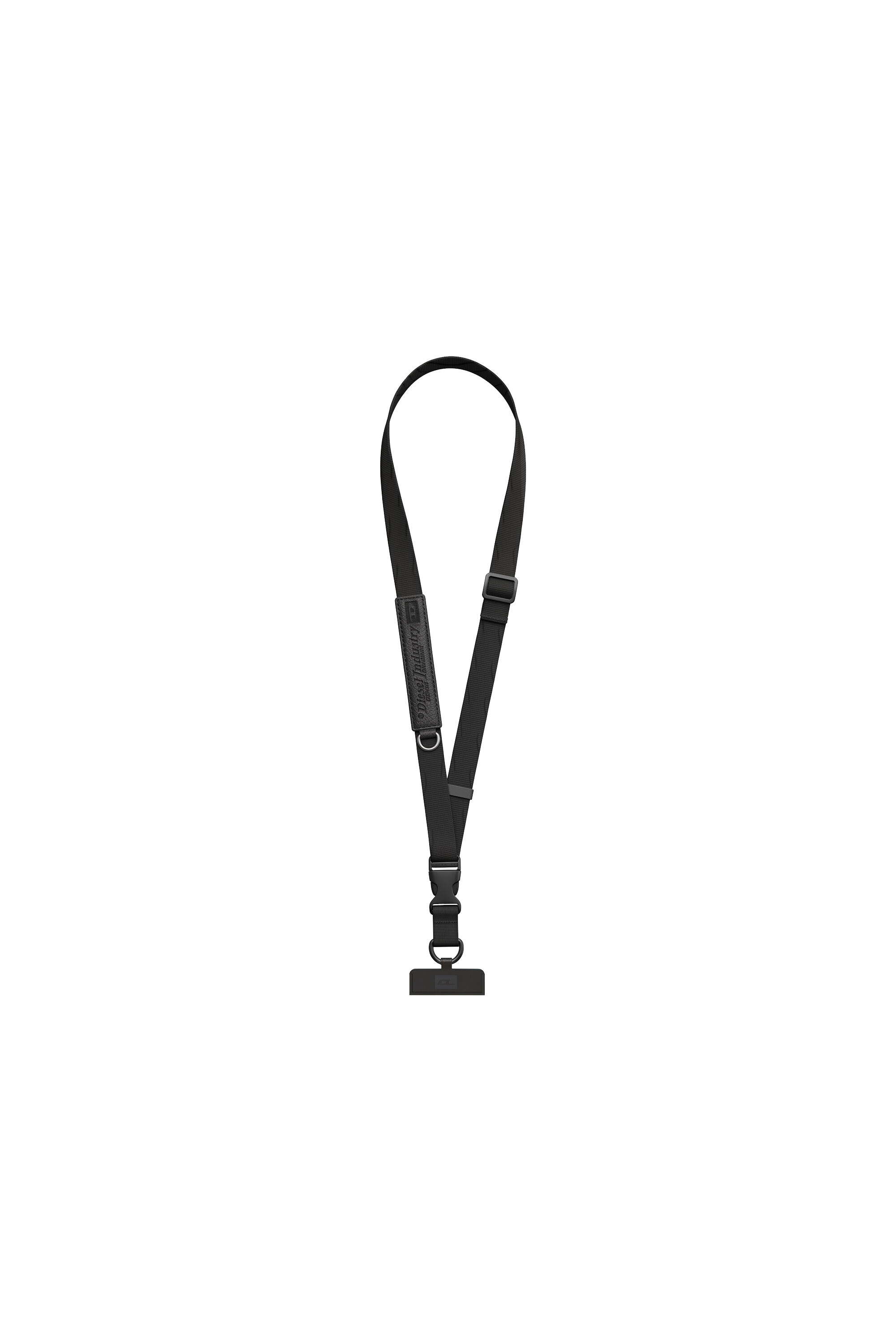 Diesel - 60658 UNIVERSAL STRAP, Unisex Flag D Handykette mit Umh&auml;ngeband in Schwarz - 1
