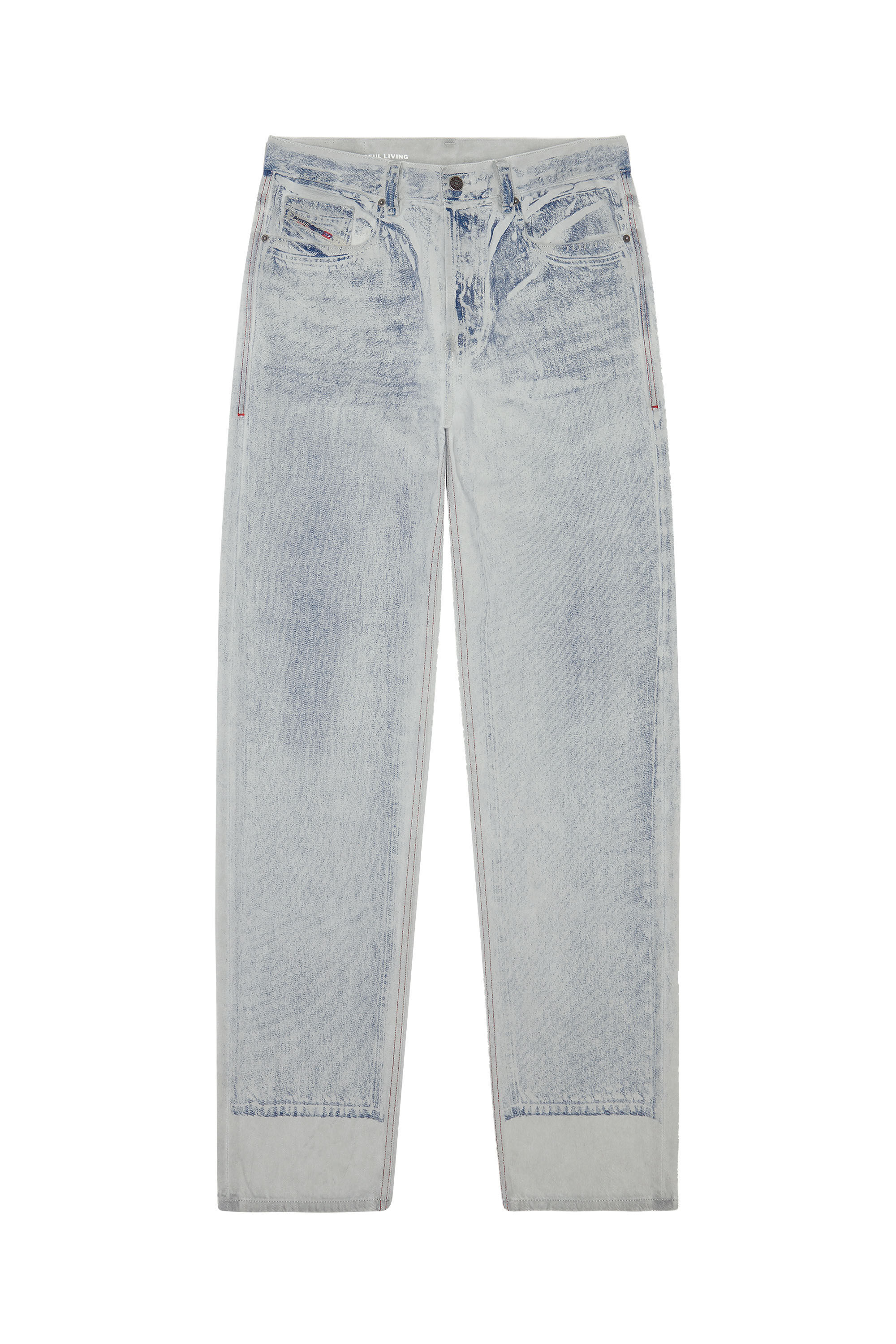 Diesel - Straight Jeans 2010 D-Macs 09F23 Homme, Gris Clair - Image 2