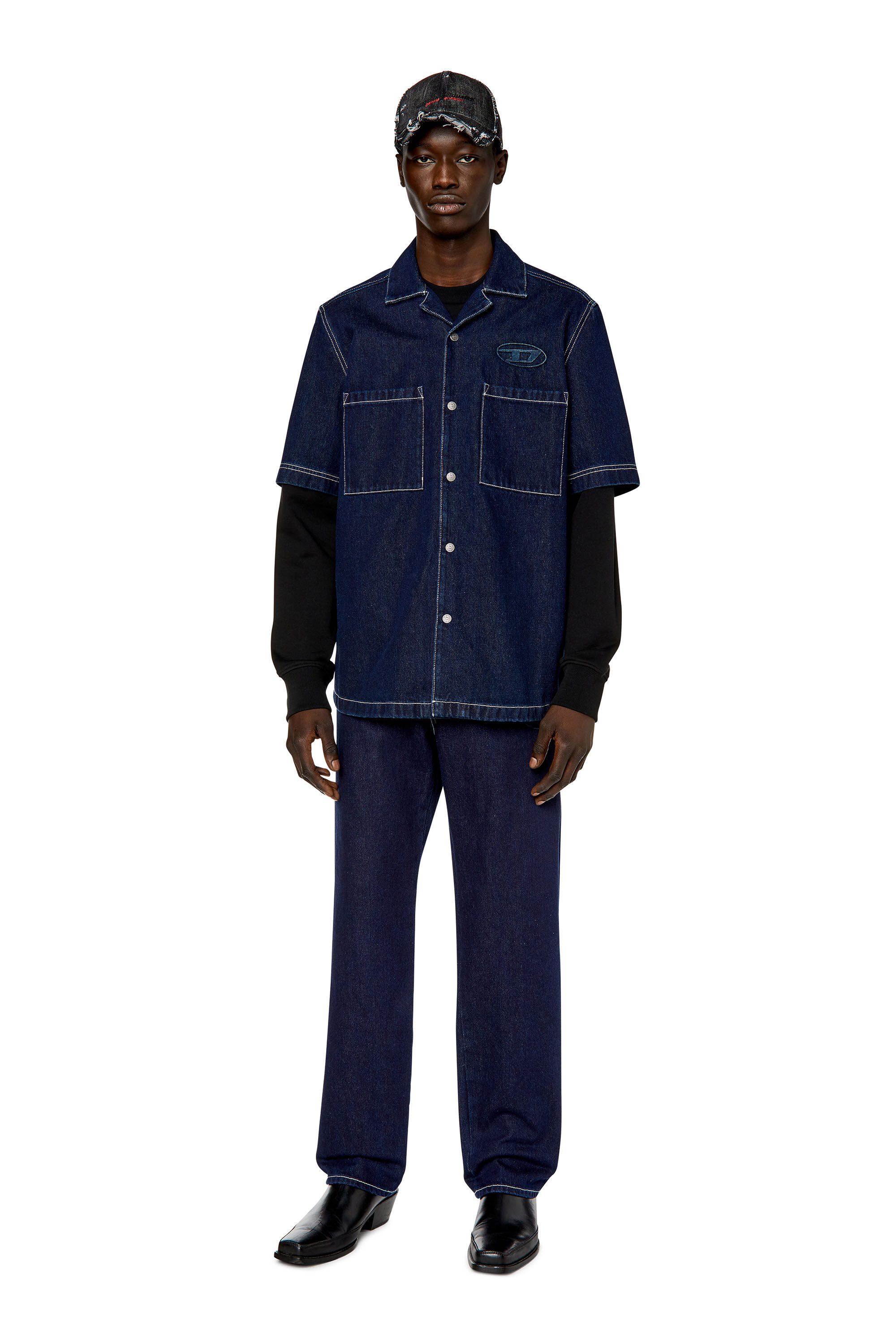Diesel - 2010 D-Macs 09F19 Straight Jeans, Dunkelblau - Image 1