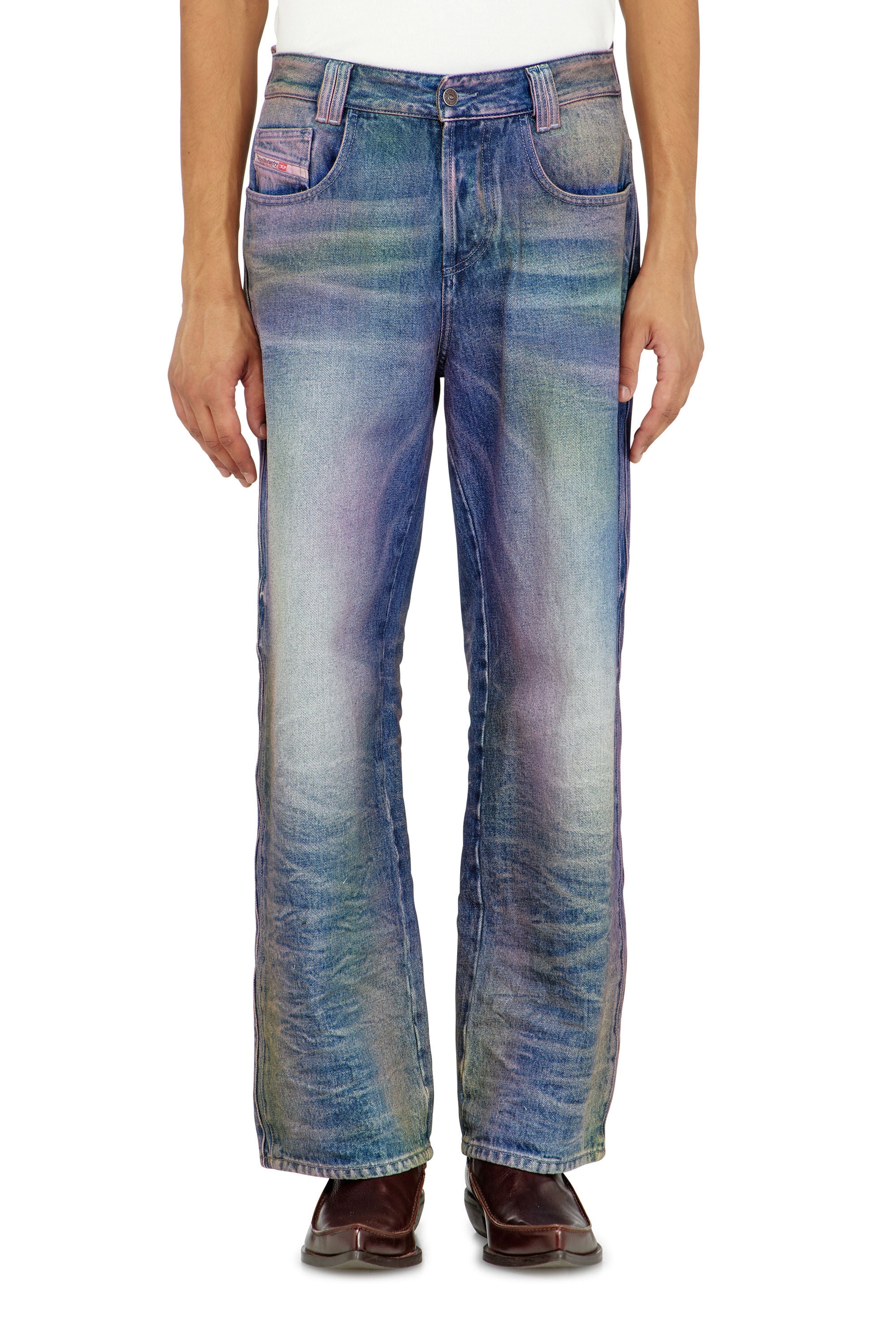 Diesel - Relaxed Jeans 1982 D-Hakou 007FW Mixte, Bleu moyen - Image 4