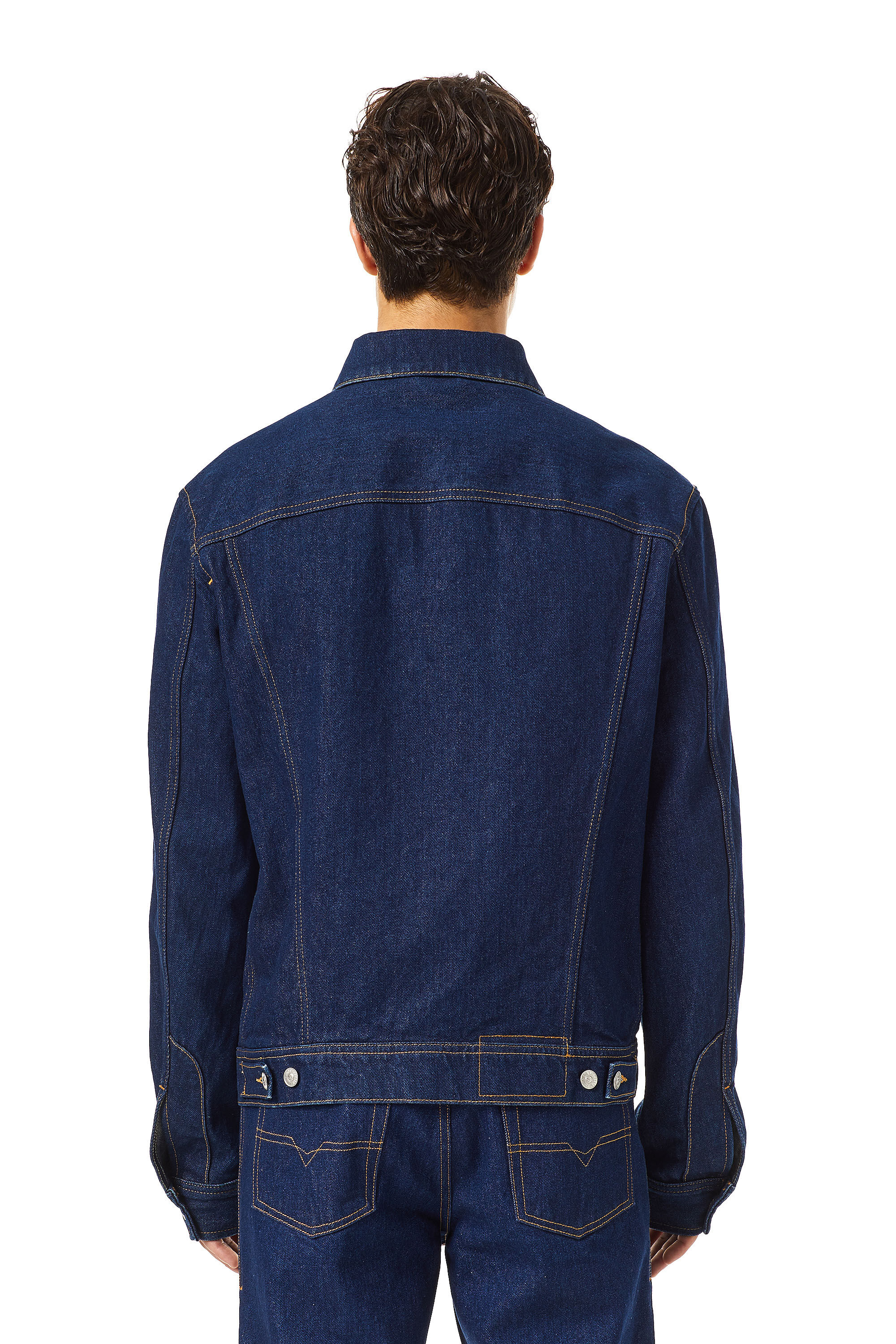 Diesel - D-BARCY TRUCKER JACKET, Blu Scuro - Image 4