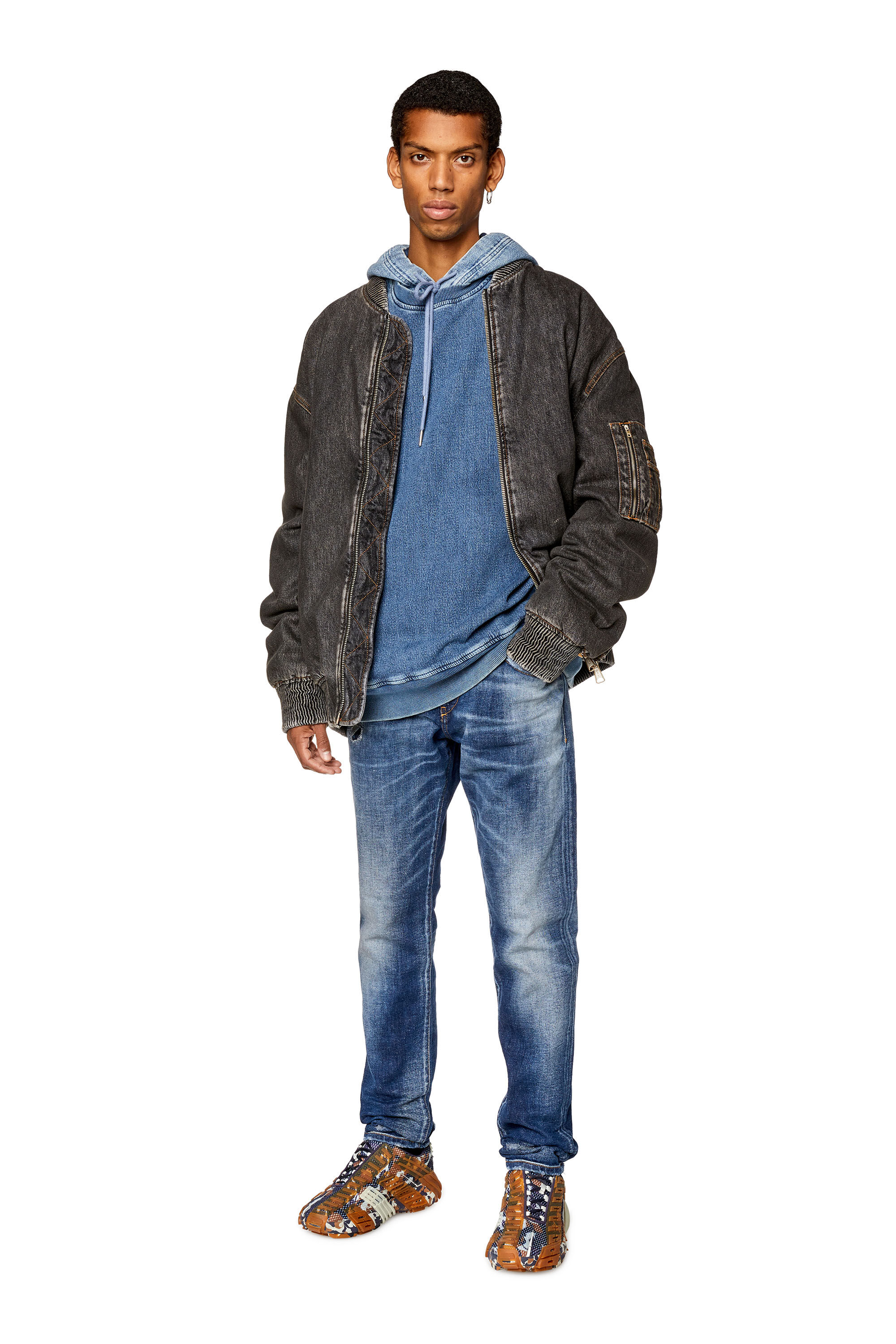 Diesel - Slim Jeans 2019 D-Strukt 09G89, Blu medio - Image 1