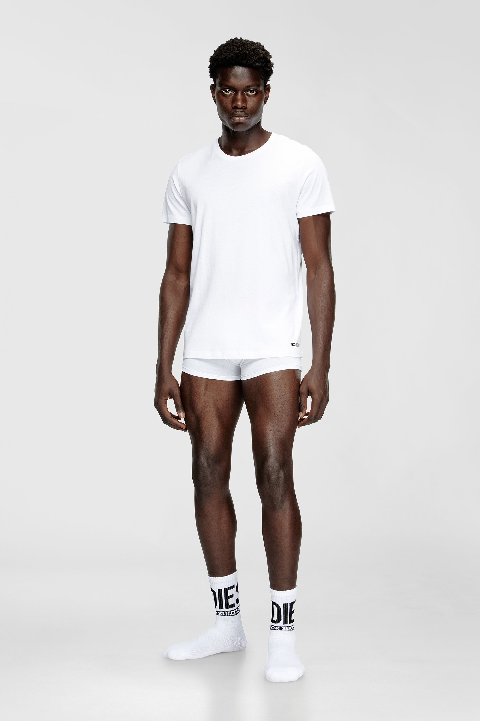 Diesel - RANDAL-D-BOX-3PACK, Set da tre T-shirt Uomo in Bianco - 1