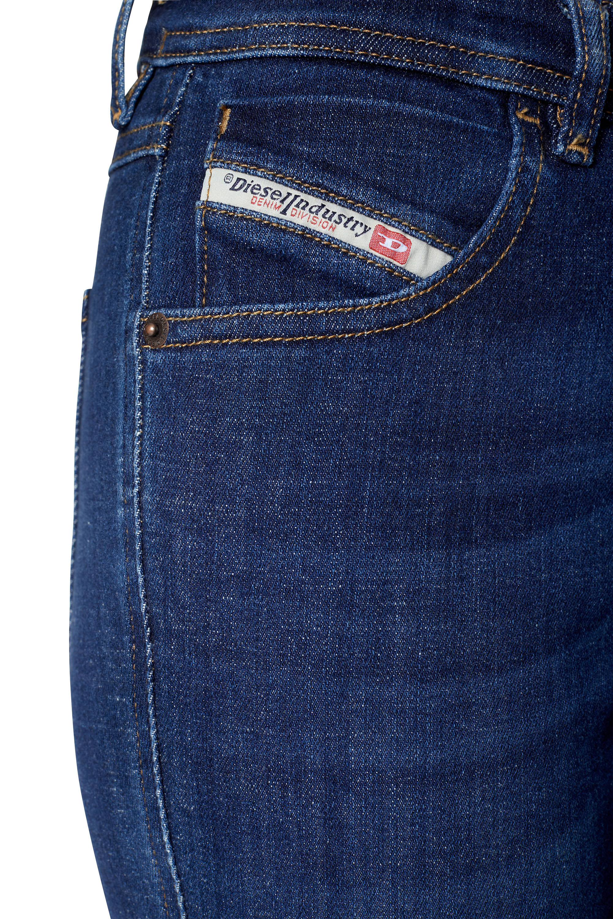 Diesel - Skinny Jeans 2015 Babhila 09C58, Bleu Foncé - Image 6