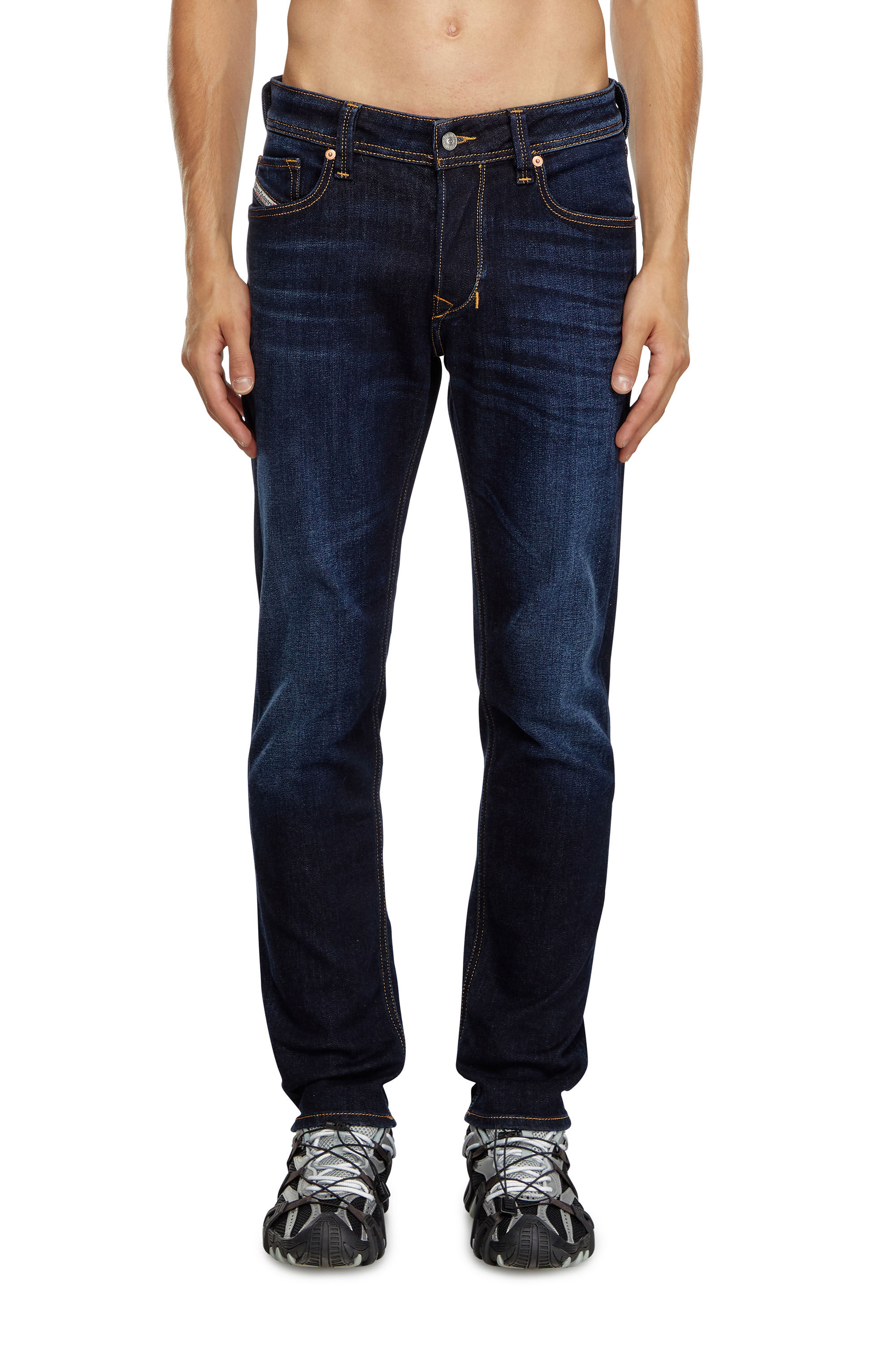 Diesel - Uomo Tapered Jeans 1986 Larkee-Beex 009ZS, Blu Scuro - Image 3