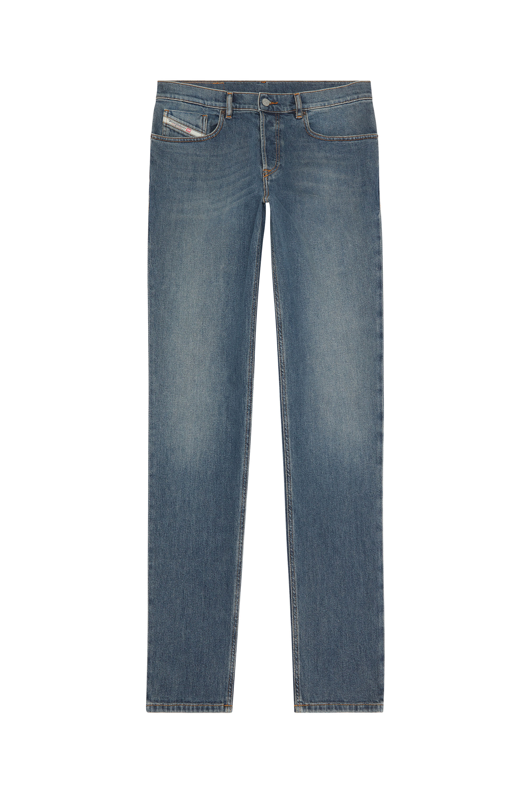 Diesel - Tapered Jeans 2023 D-Finitive 09F74, Mittelblau - Image 2