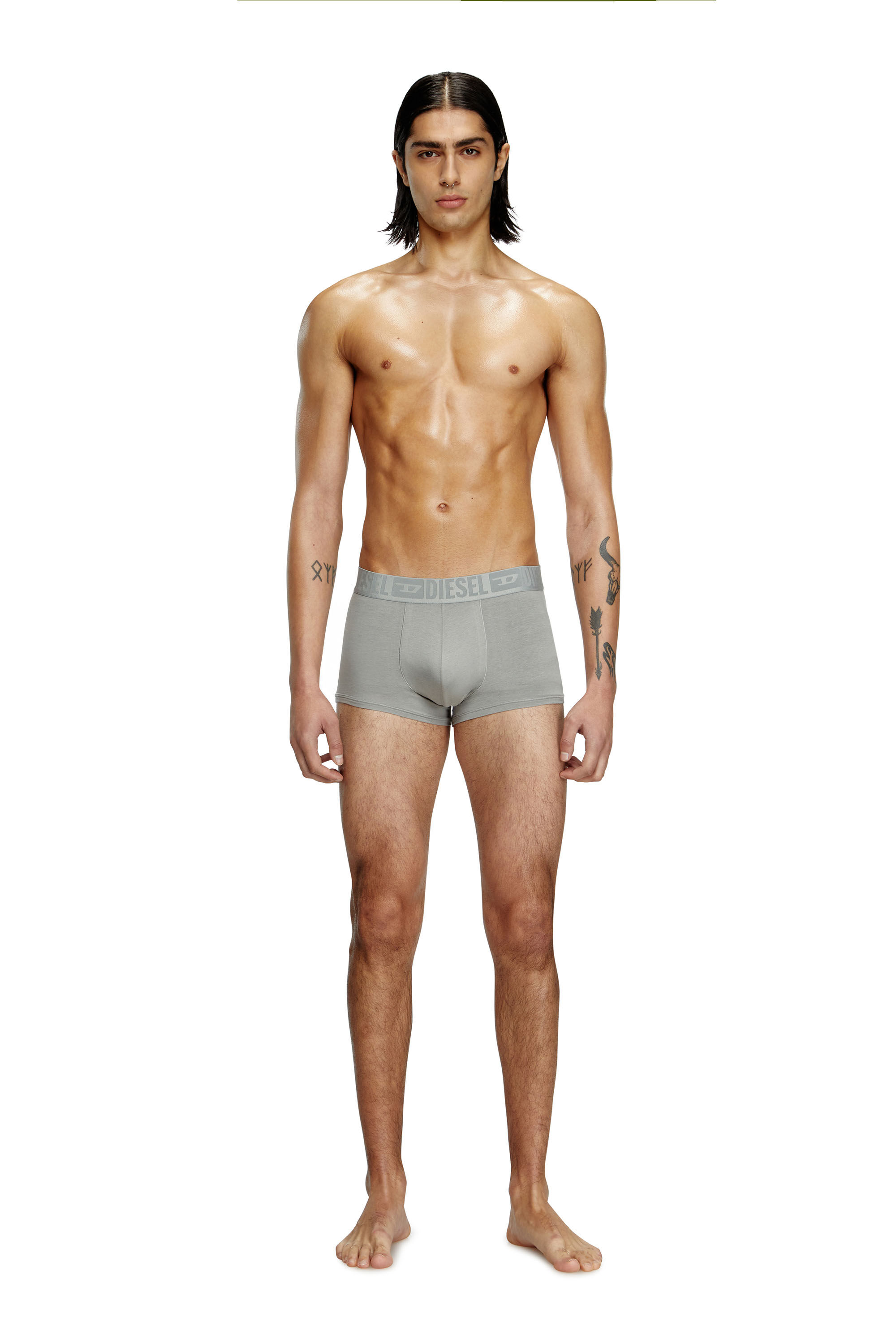 Diesel - BENJAMIN-D-MONO-3PACK, Set da tre paia di boxer tinta unita Uomo in Multicolor - 1