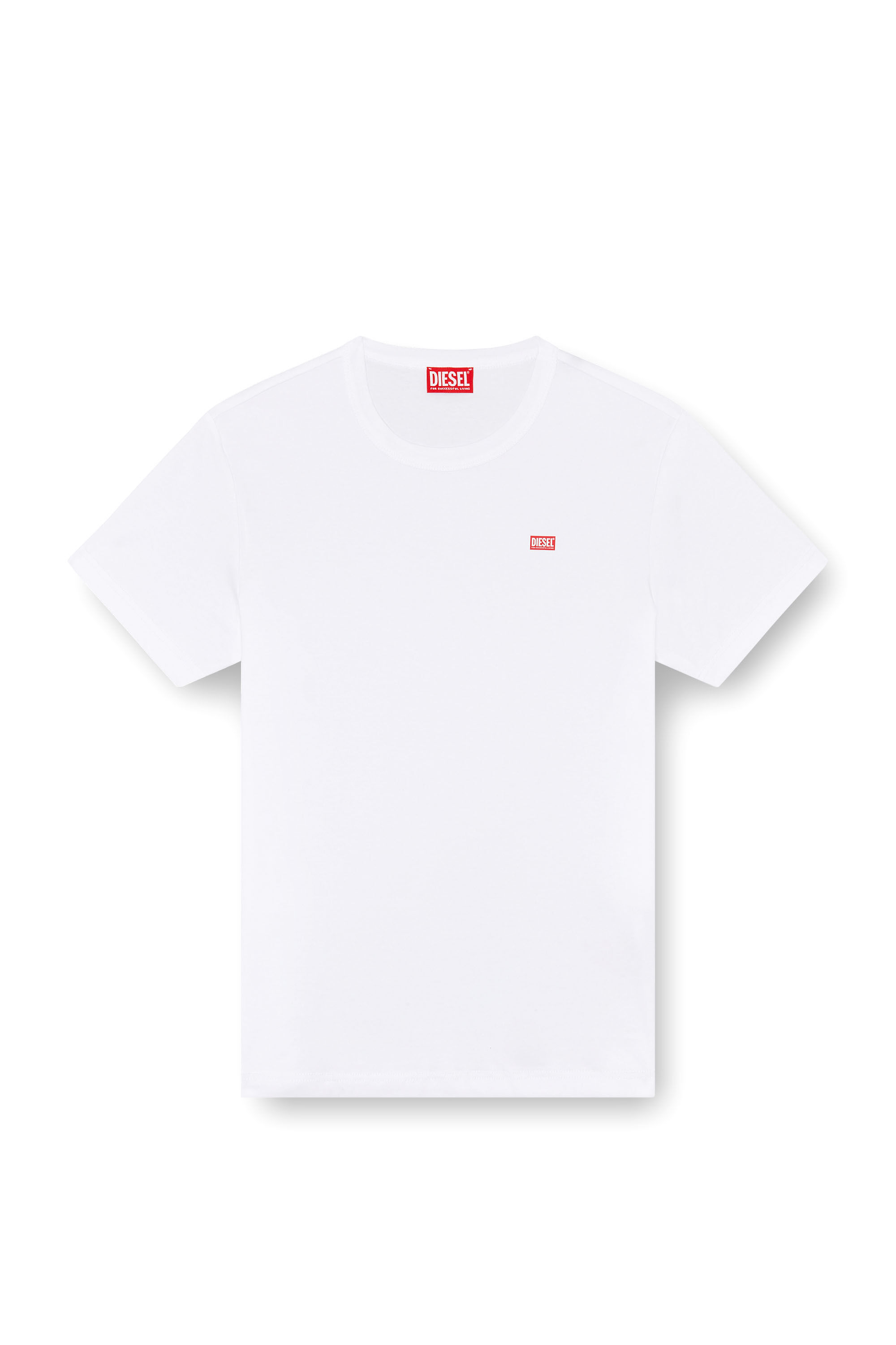 Diesel - T-MIEGOR-K77, T-shirt in cotone mercerizzato Uomo in Bianco - 2