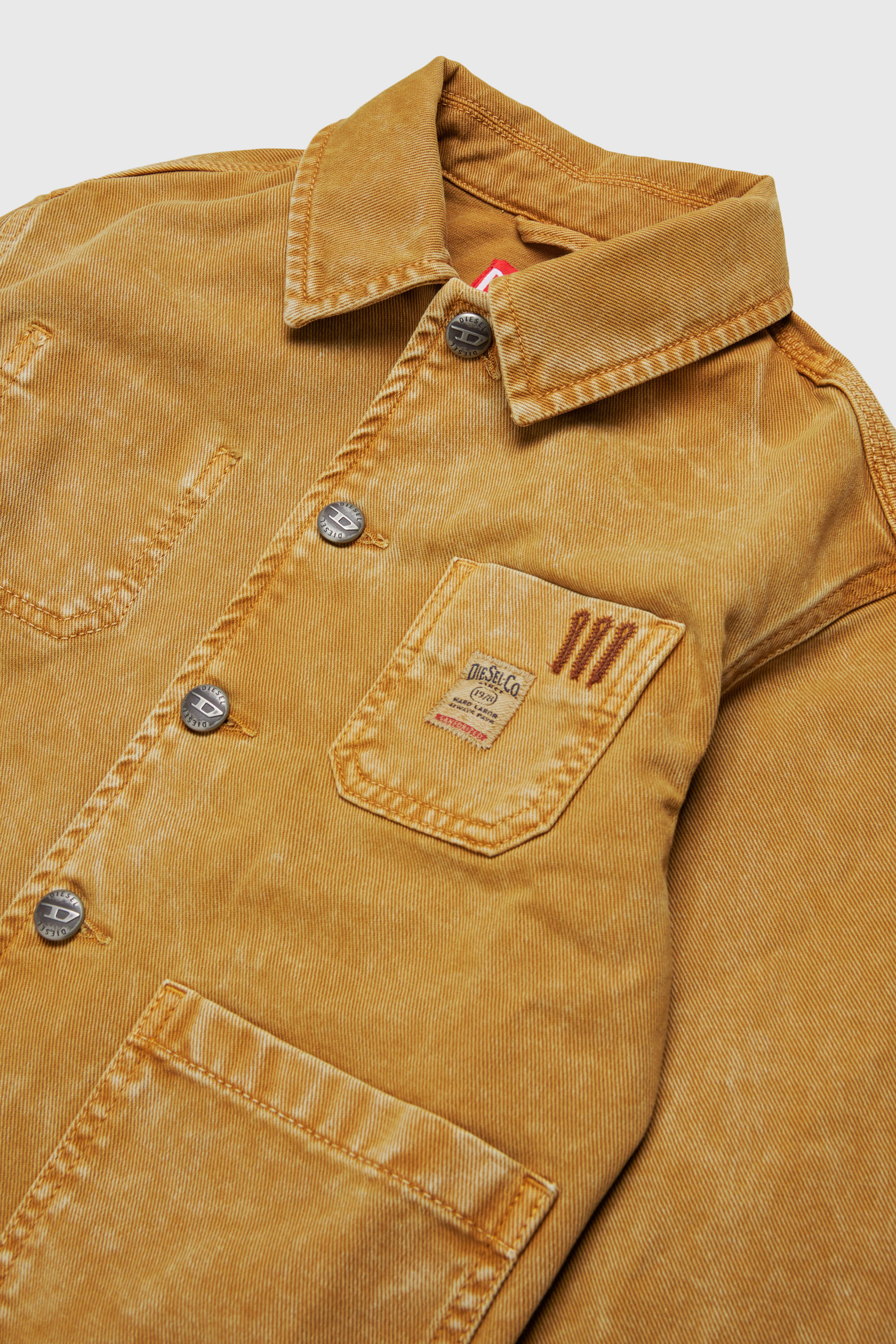 Diesel - JSTACK, Veste-chemise style workwear Homme in Marron - 3