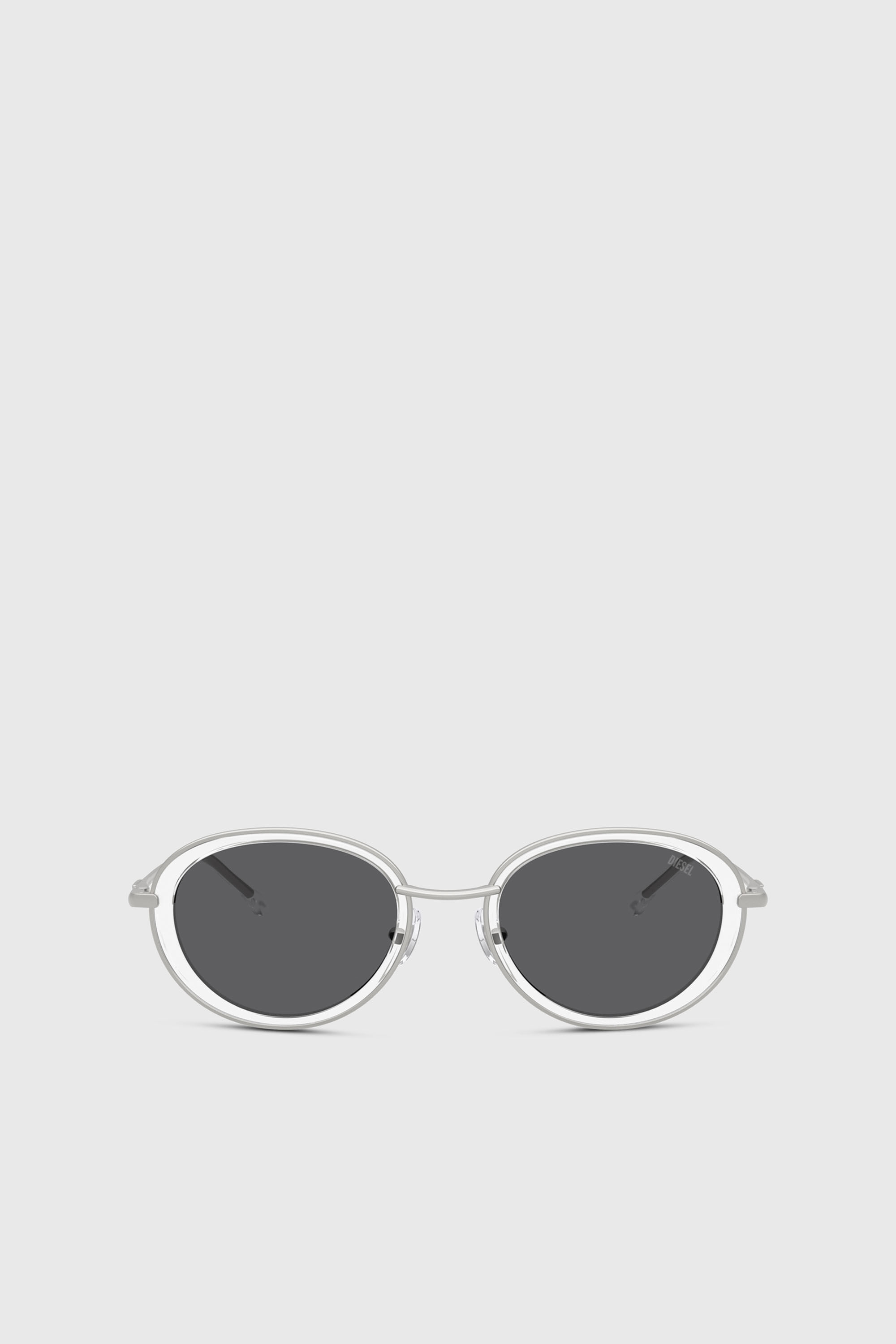 Diesel - 0DL1018, Lunettes de soleil ovales Mixte in Blanc - 1