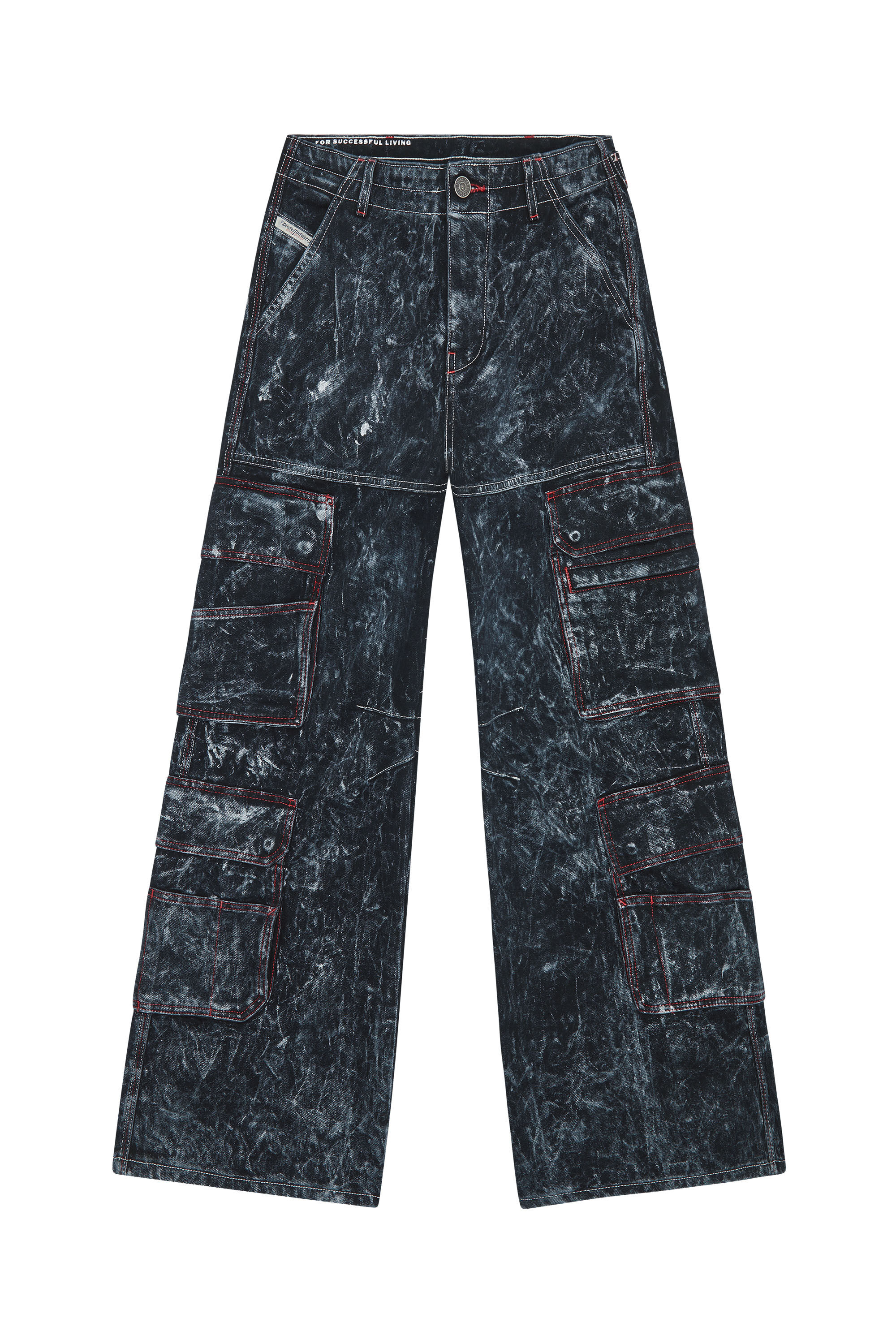 Diesel - Straight Jeans 1996 D-Sire 0EMAC, Noir/Gris foncé - Image 2
