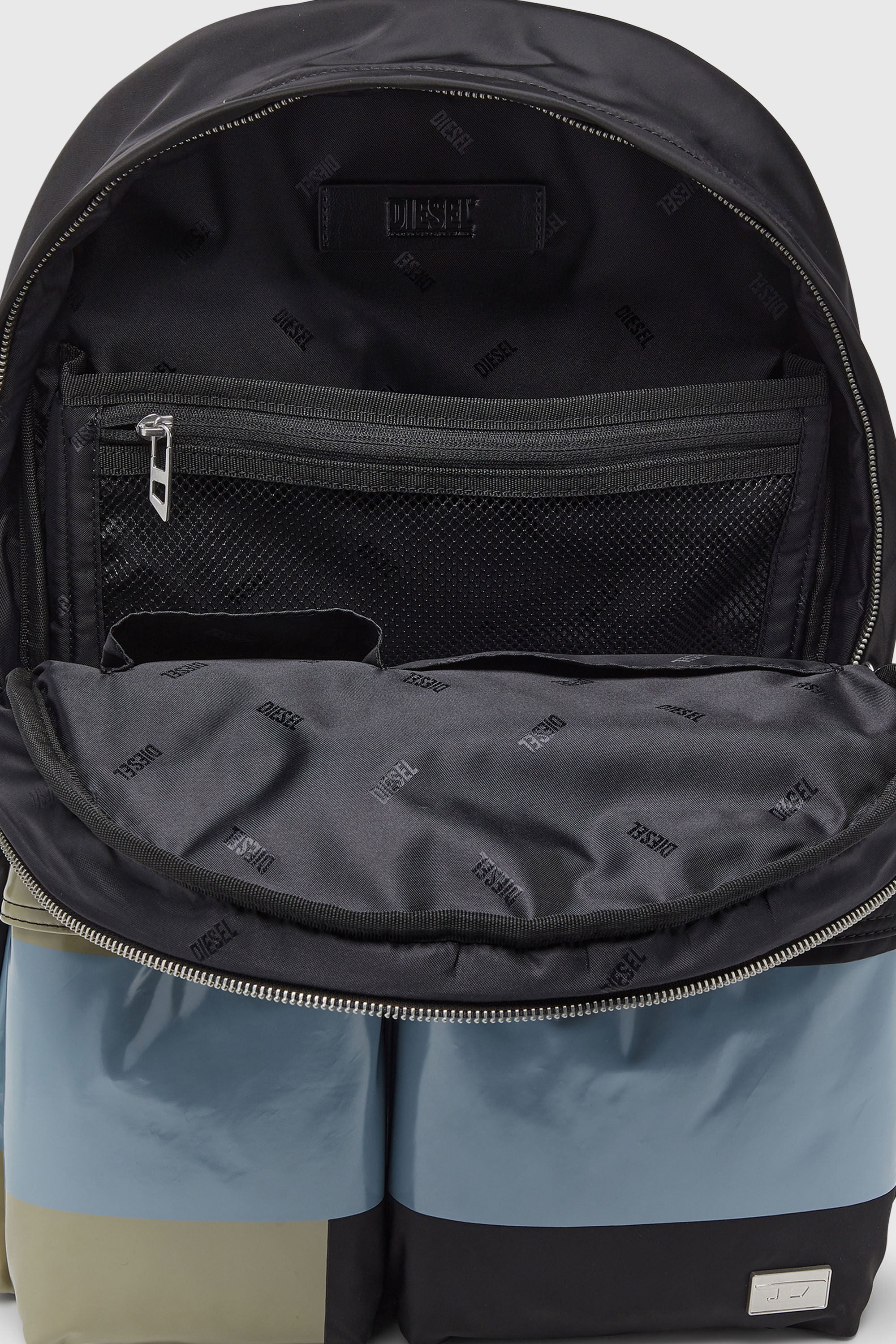 Diesel - MULTI-PKTS BACKPACK X, Multi-Pkts - Sac &agrave; blocs de couleur avec multiples poches Mixte in Polychrome - 3