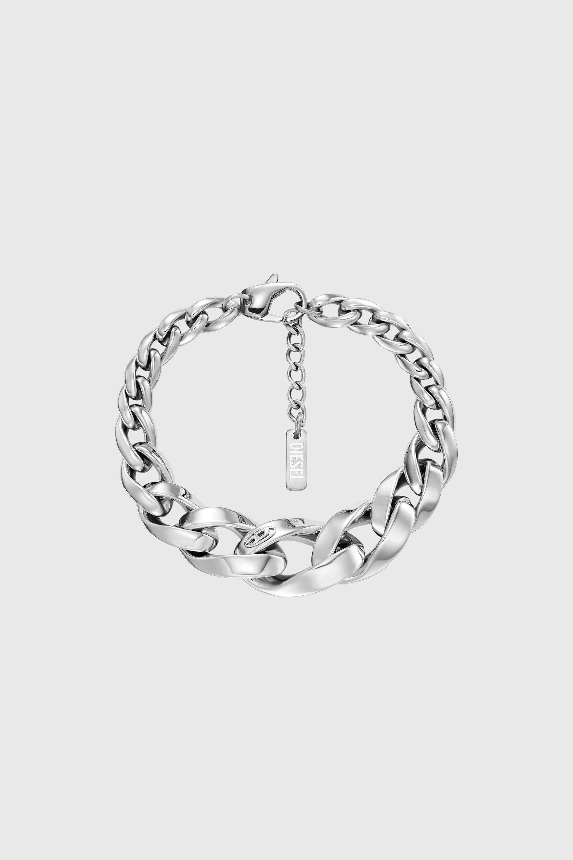 Diesel - DX1721040, Bracciale a catena in acciaio inox Unisex in Argento - 1