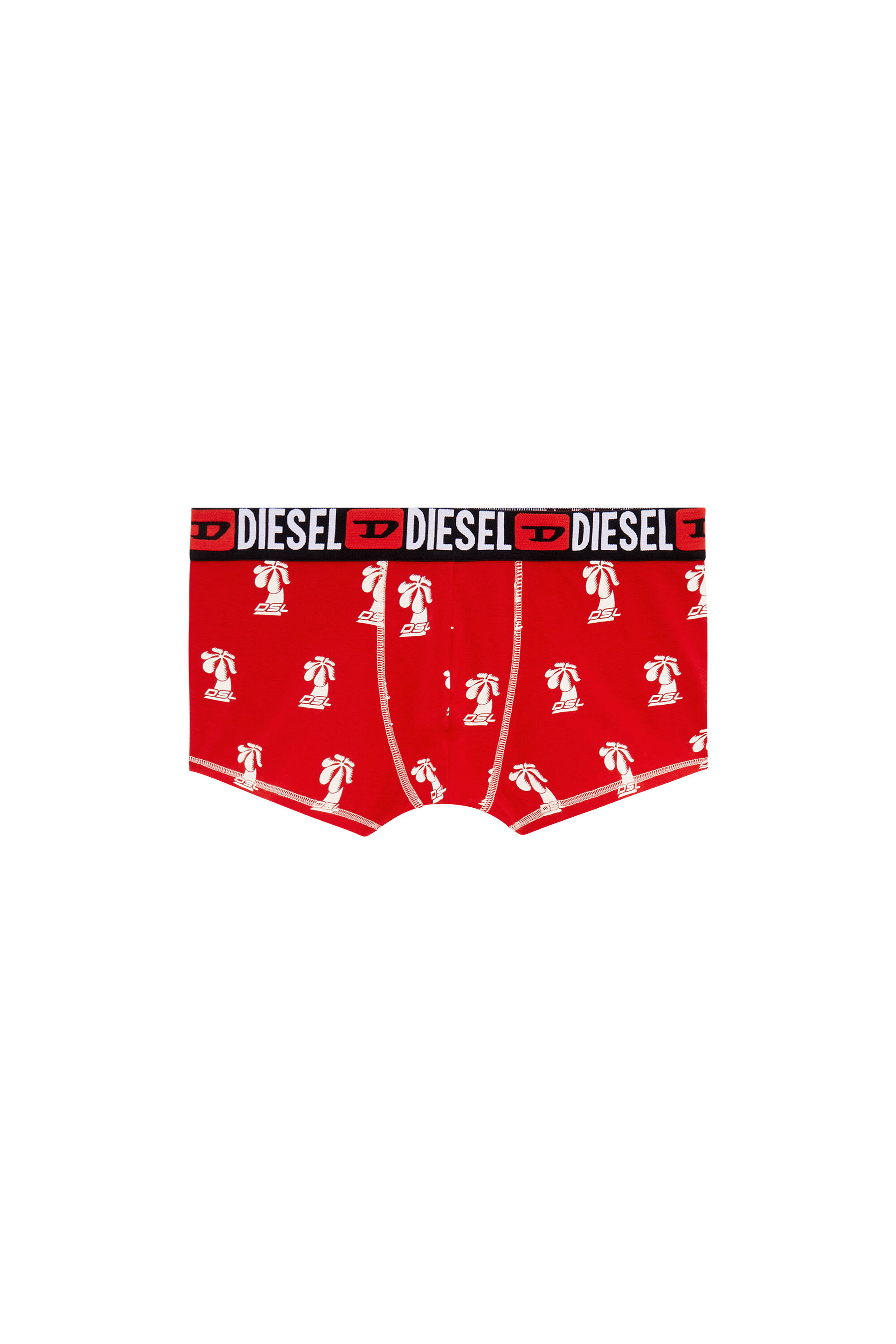 Diesel - UMBX-DAMIEN, Uomo Boxer stampati in Rosso - Image 2