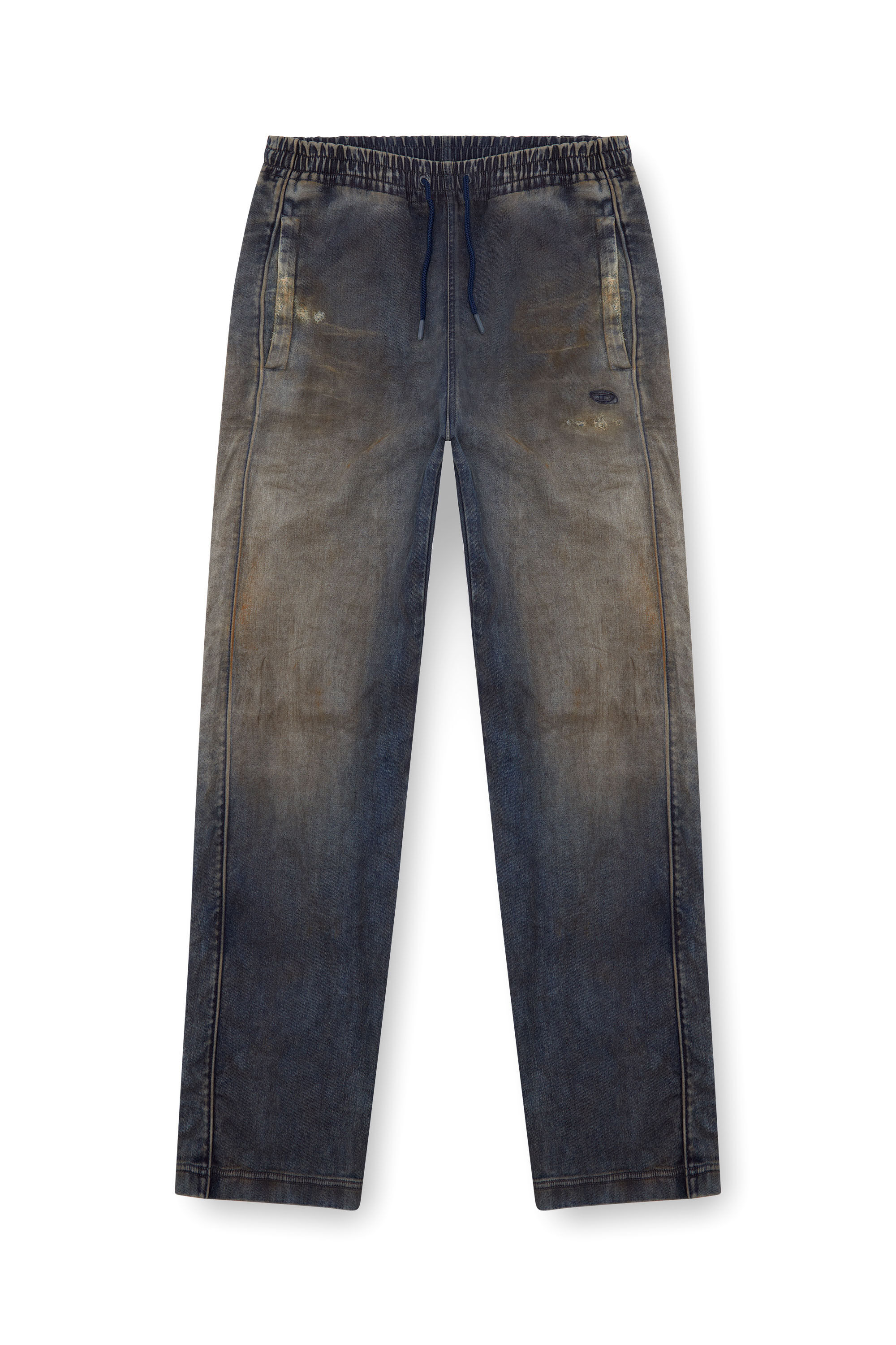 Diesel - Herren Straight D-Martians Track Denim 068LV, Dunkelblau - Image 2