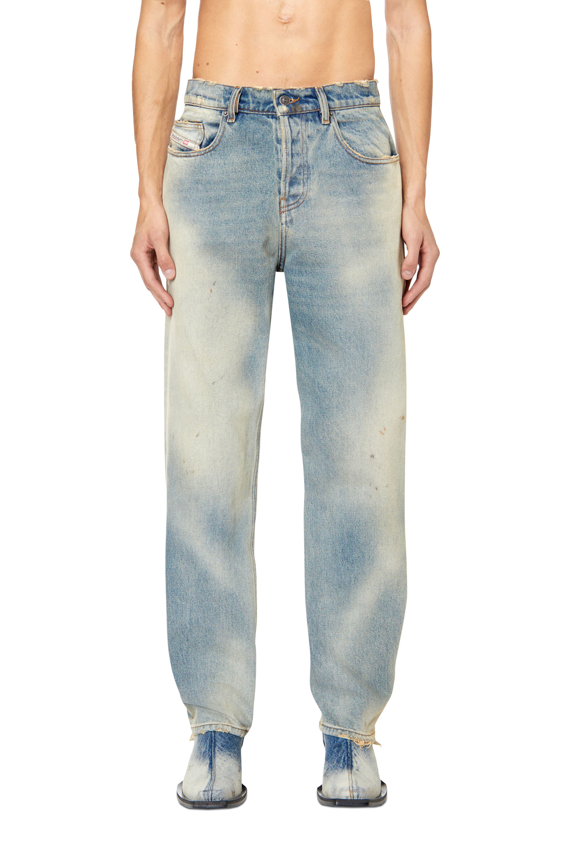 Diesel - Straight Jeans 2020 D-Viker 0ENAV, Blu Chiaro - Image 3