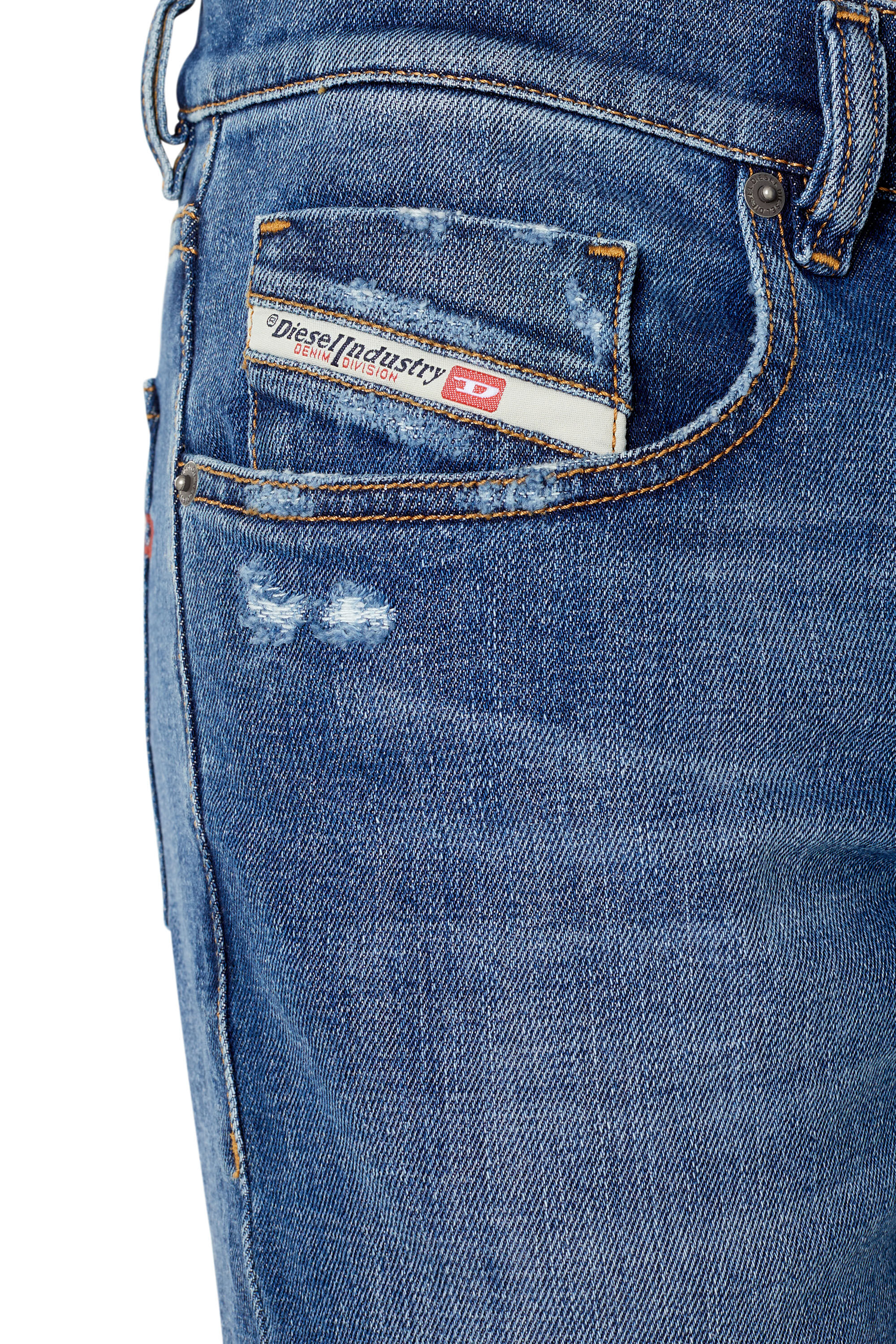 Diesel - 2019 D-STRUKT 09E44 Slim Jeans, Blu medio - Image 6