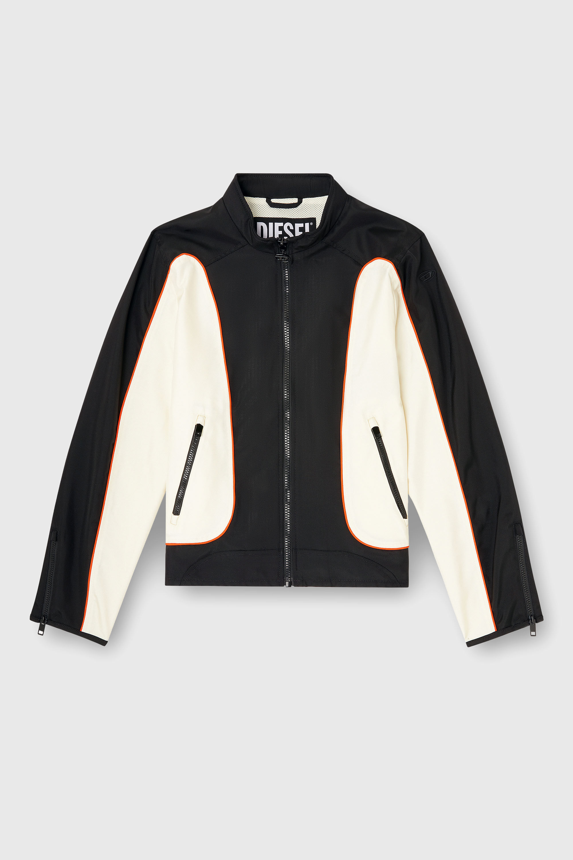 Diesel - J-BLINK-WRD, Giacca in nylon con color block e dettagli a profilo Uomo in Multicolor - 2