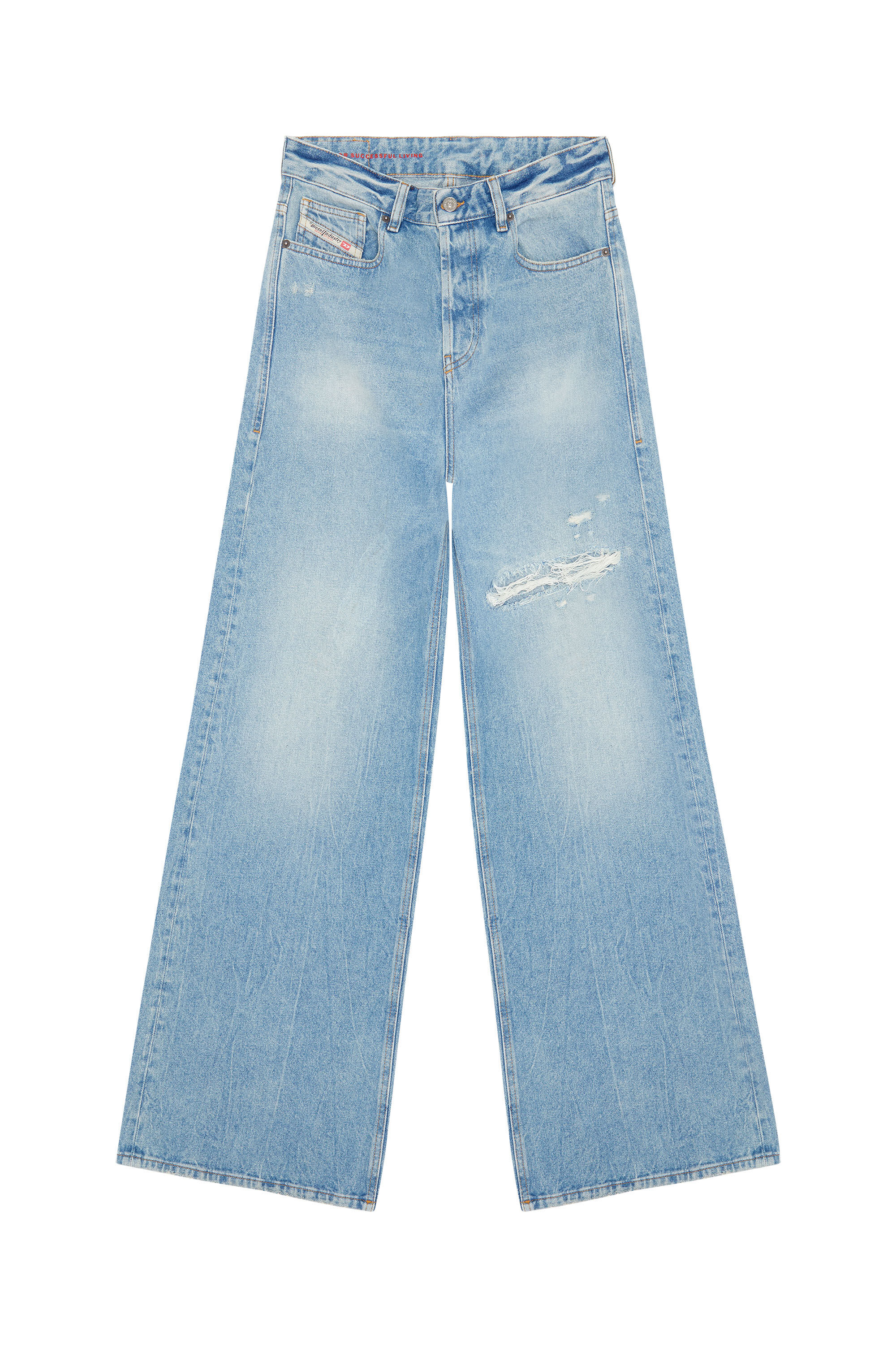 Diesel - D-Sire 09E25 Straight Jeans, Blu Chiaro - Image 2