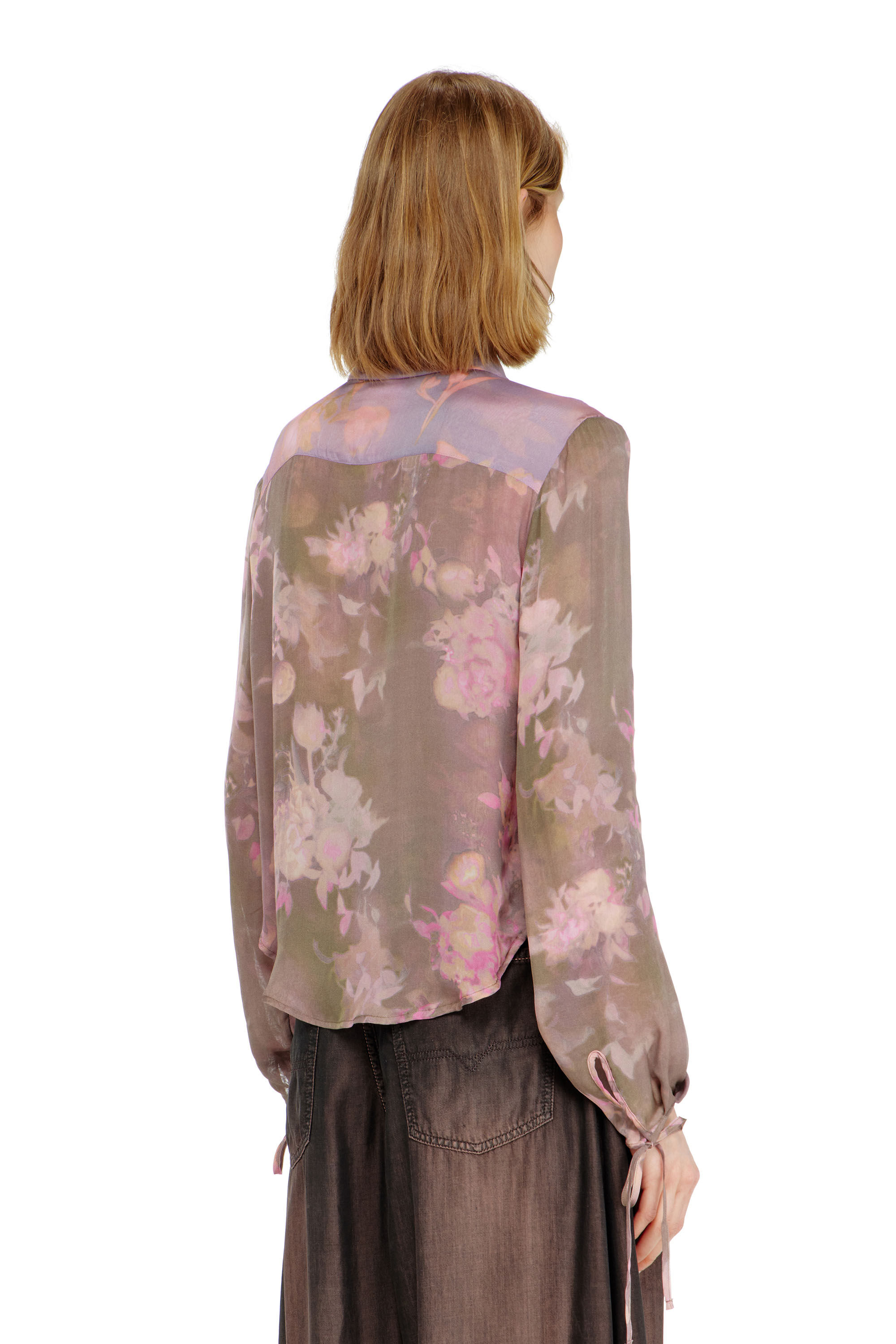 Diesel - C-LEVER, Camicia in chiffon con stampa floreale all-over Donna in ToBeDefined - 4