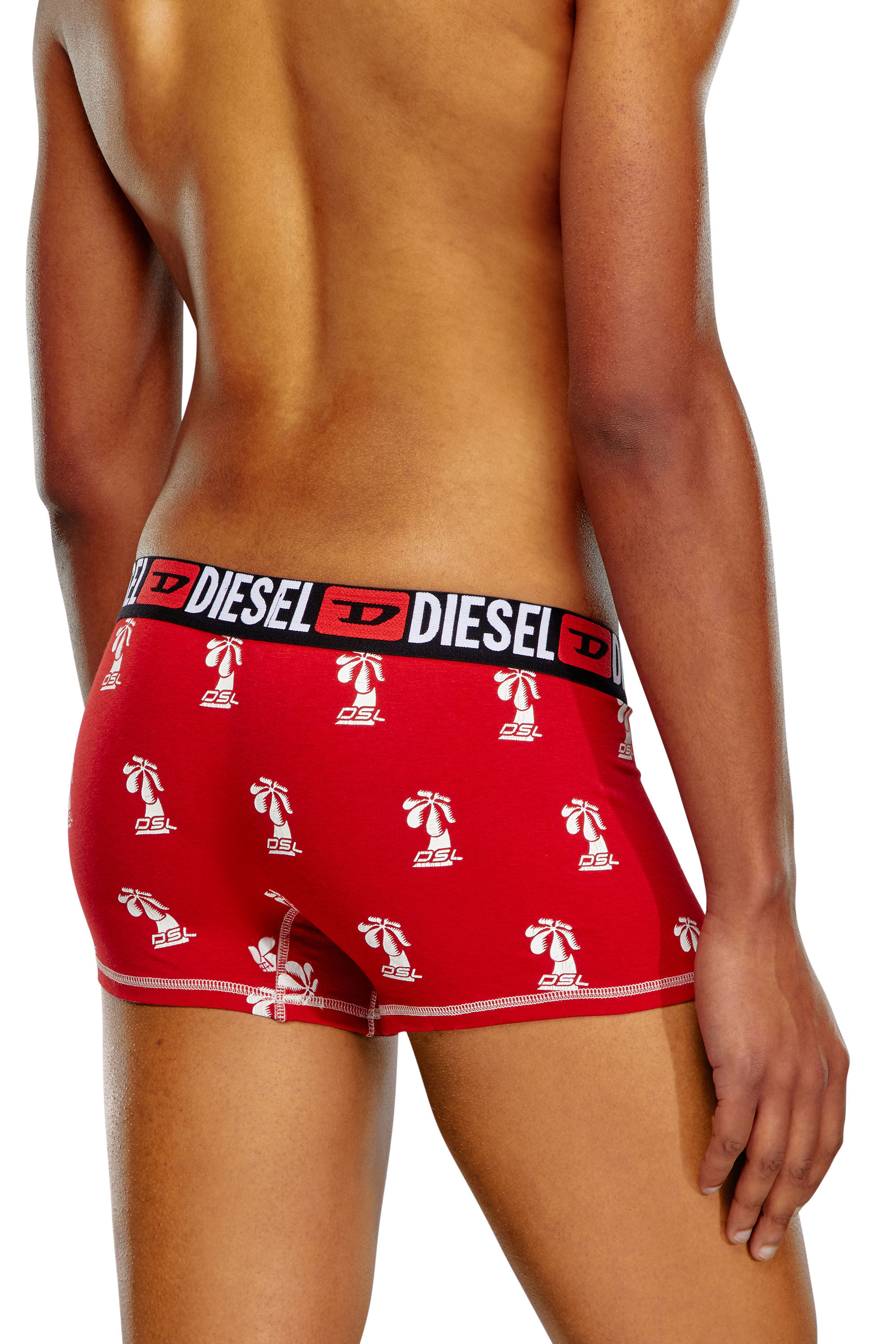 Diesel - UMBX-DAMIEN, Uomo Boxer stampati in Rosso - Image 4