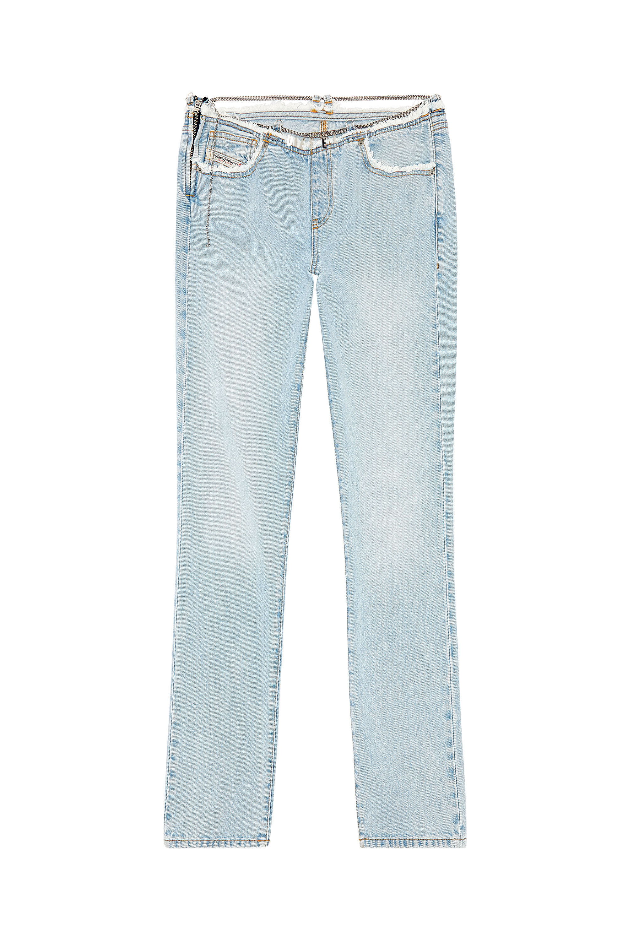 Diesel - Straight Jeans 2002 0NLAA, Bleu Clair - Image 2