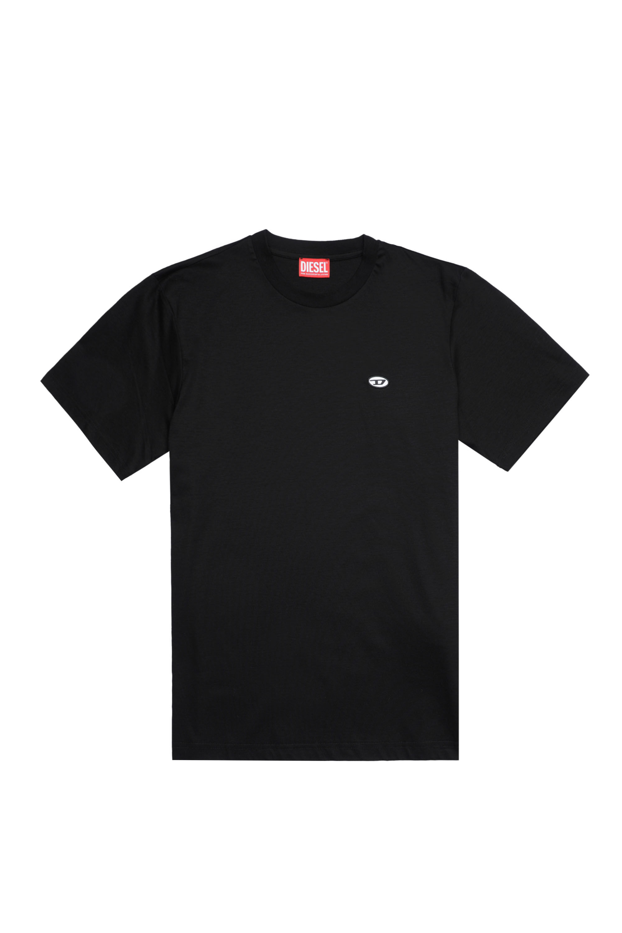 Diesel - T-JUSTINE-DOVAL-PJ, Femme T-shirt avec empiècement oval D in Noir - Image 2