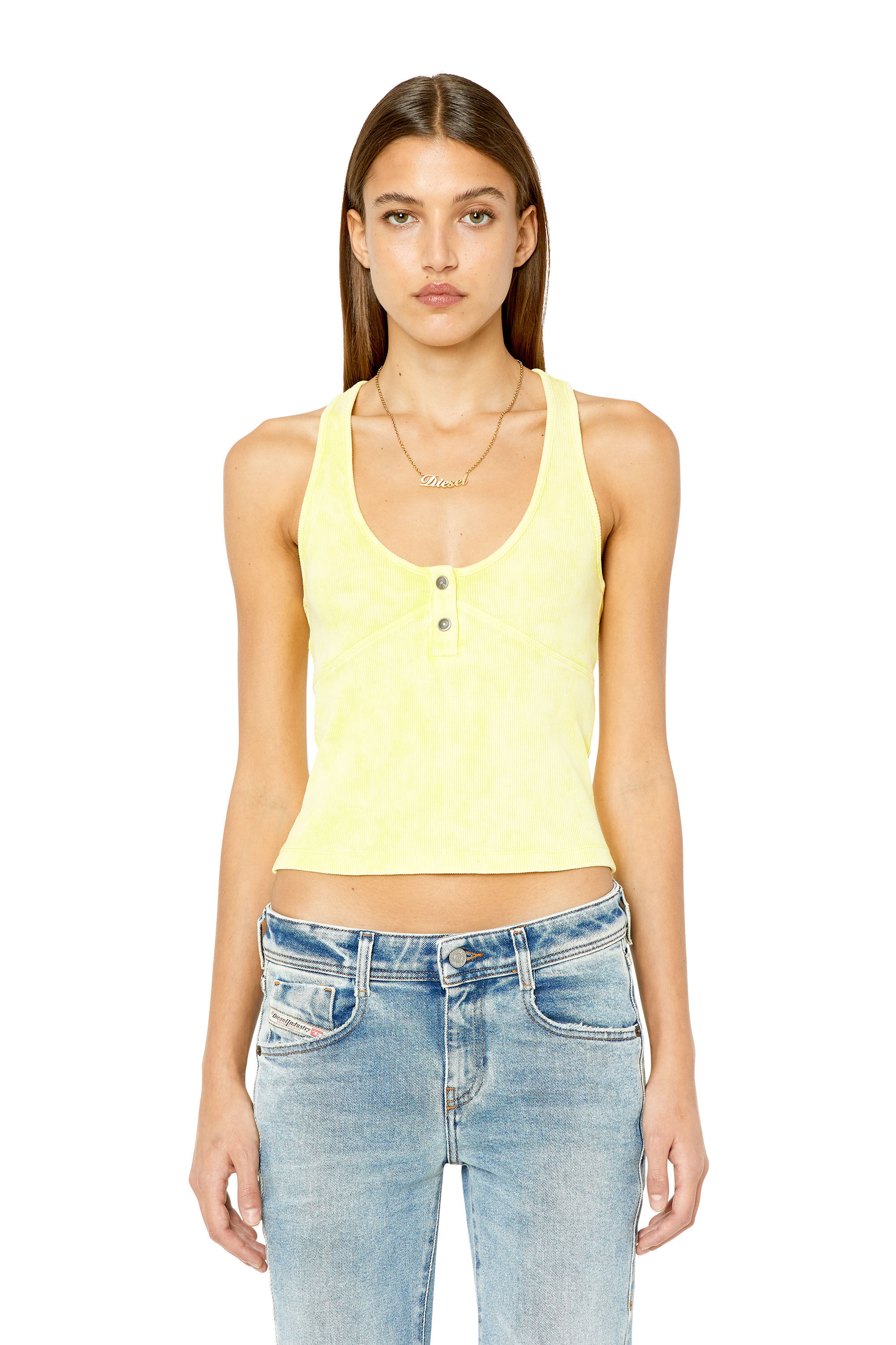 Diesel - T-ANIESSE, Yellow Fluo - Image 3