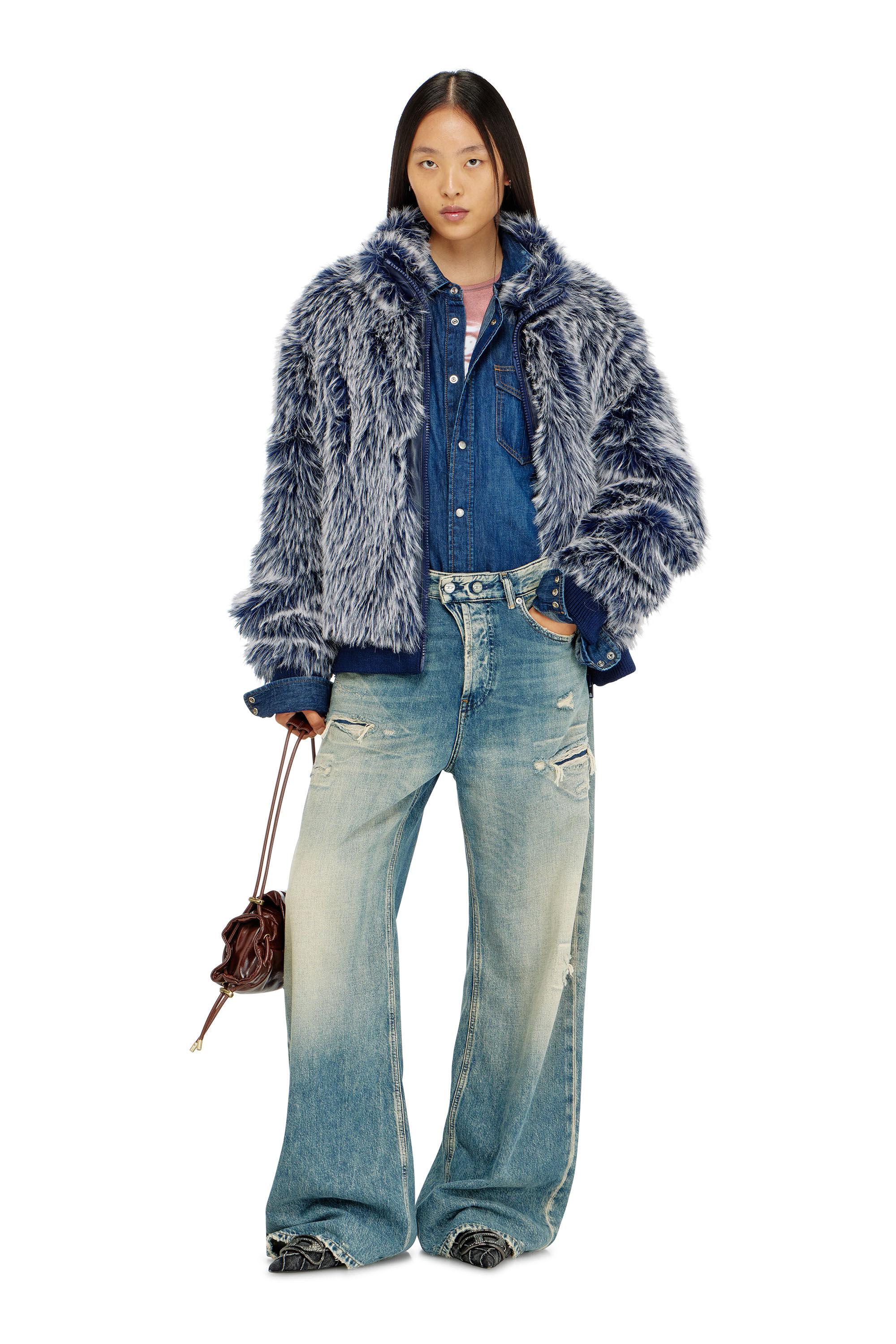 Diesel - Damen Relaxed Jeans 1996 D-Sire 09P62, Mittelblau - 1
