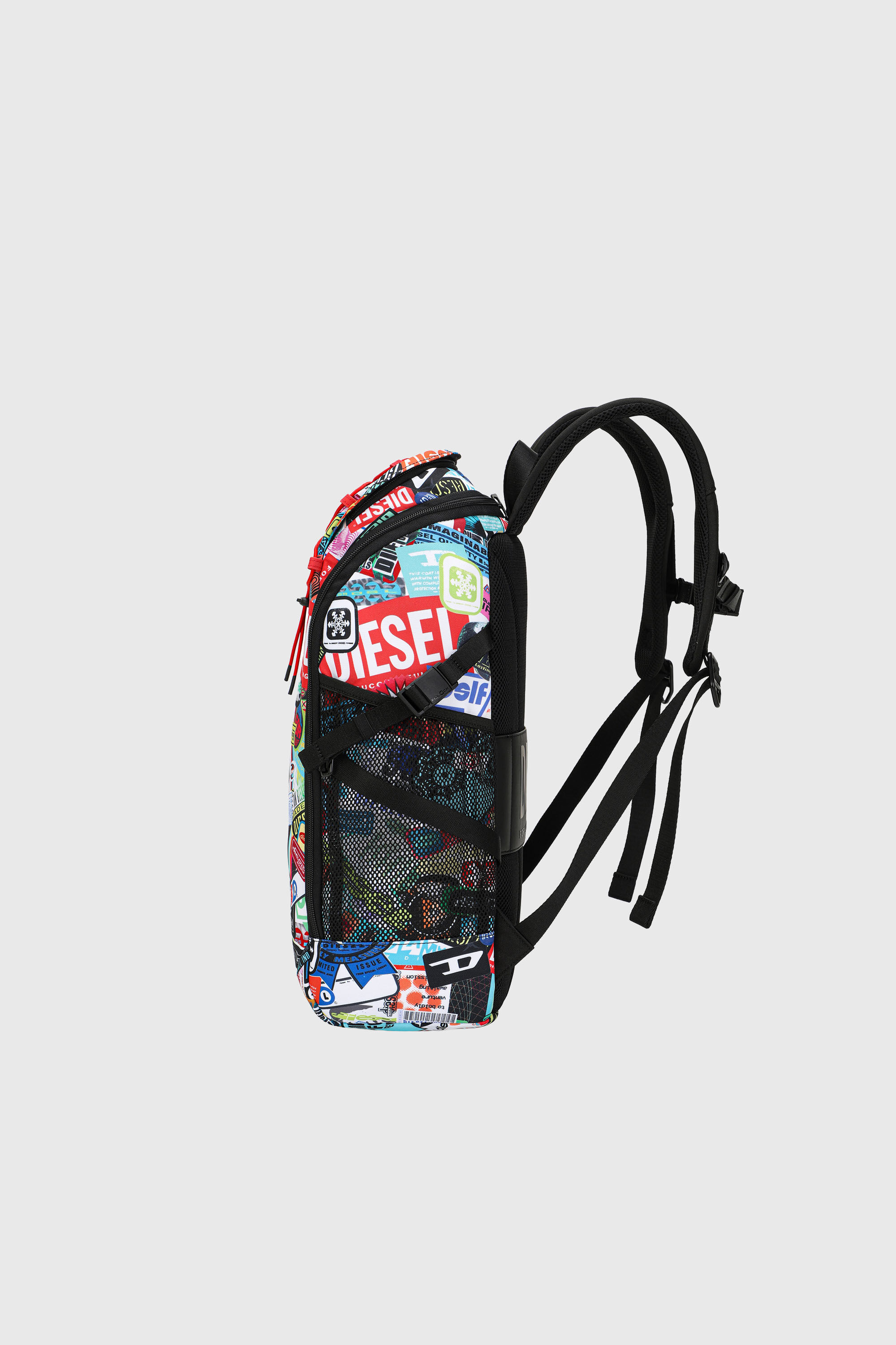 Diesel - DIESEL PC PRINTED BACKPACK-STICKERS- DSB, Unisex Multifunktionaler Rucksack mit Aufklebern in Bunt - 4