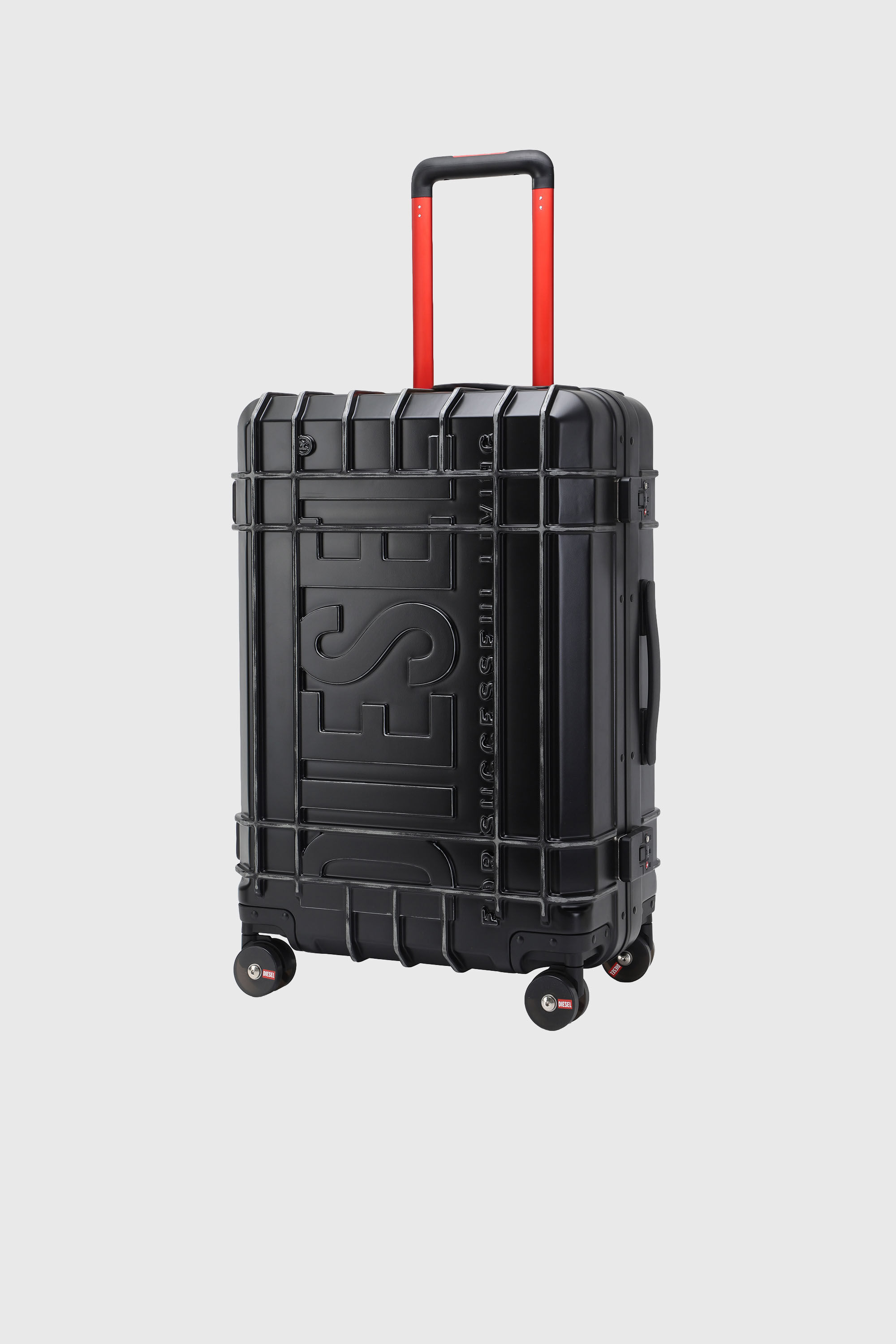Diesel - DIESEL PC STRONG IMAGE TROLLEY- DSL003, Valigia resistente taglia M Unisex in Nero - 5