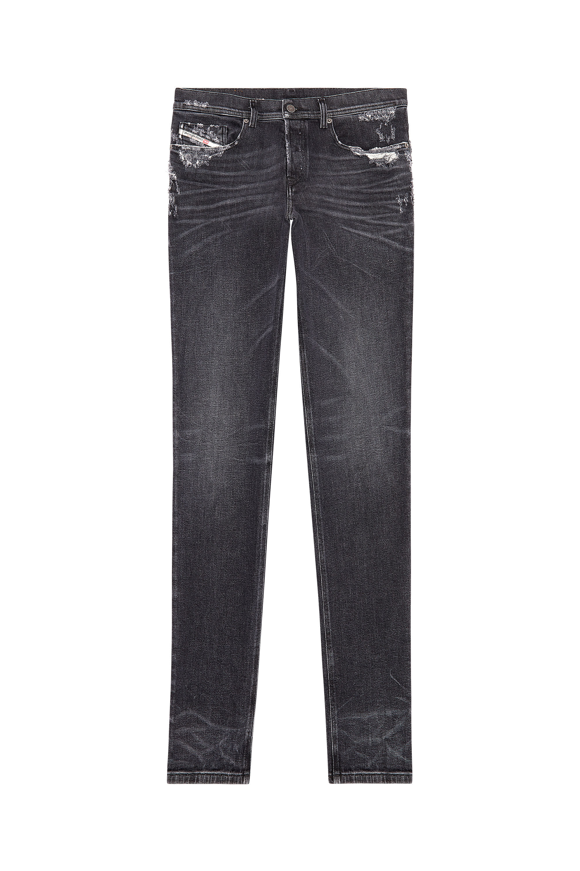 Diesel - Tapered Jeans 2023 D-Finitive 09G23, Nero/Grigio scuro - Image 2