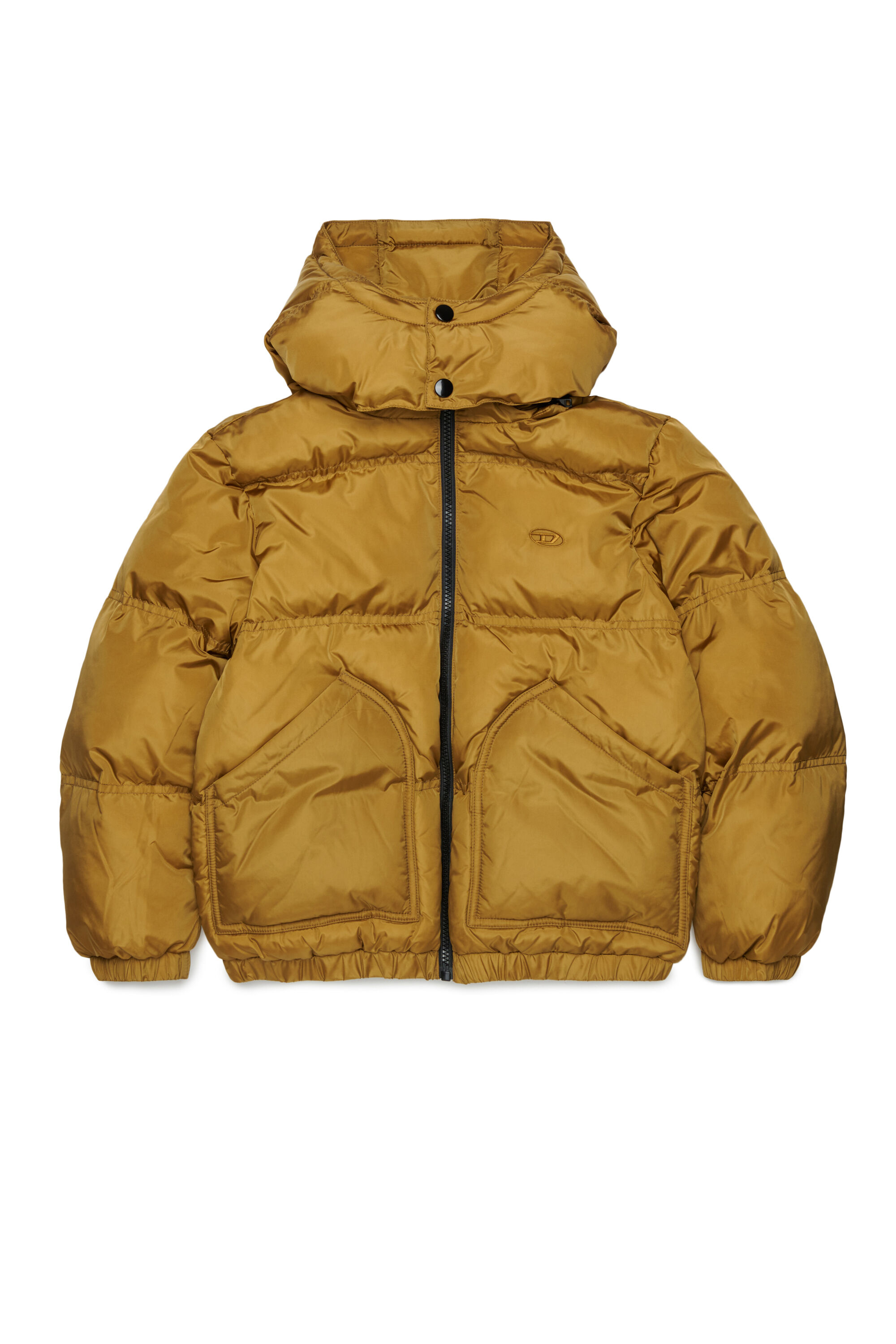 Diesel - JRIVON, Doudoune &agrave; capuche avec poches oversize Mixte in Marron - 1